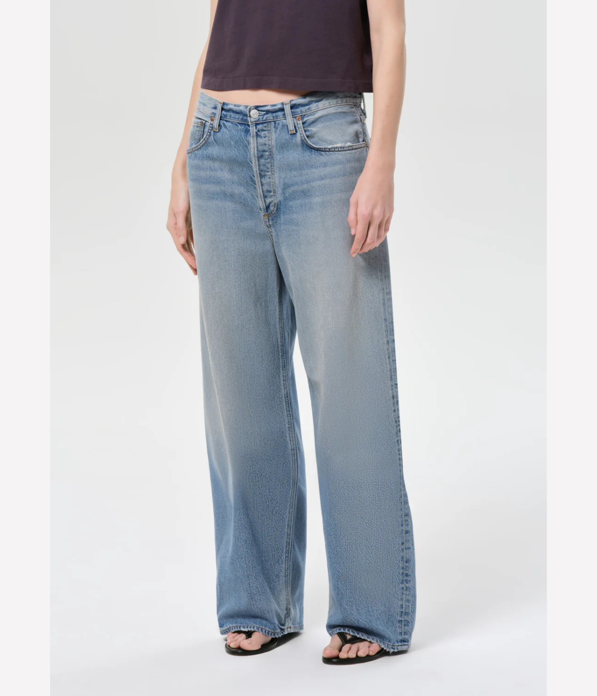 Low Slung Baggy Jean in Reset