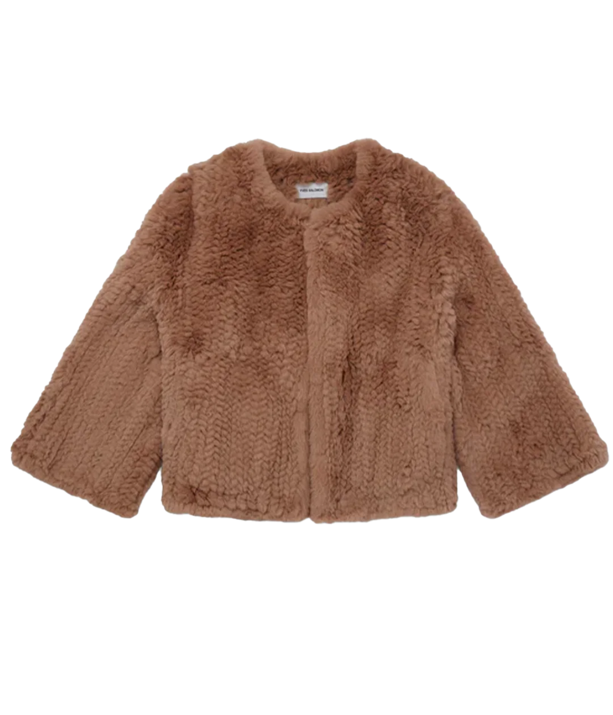Knitted Rex Rabbit Fur Jacket in Madeline