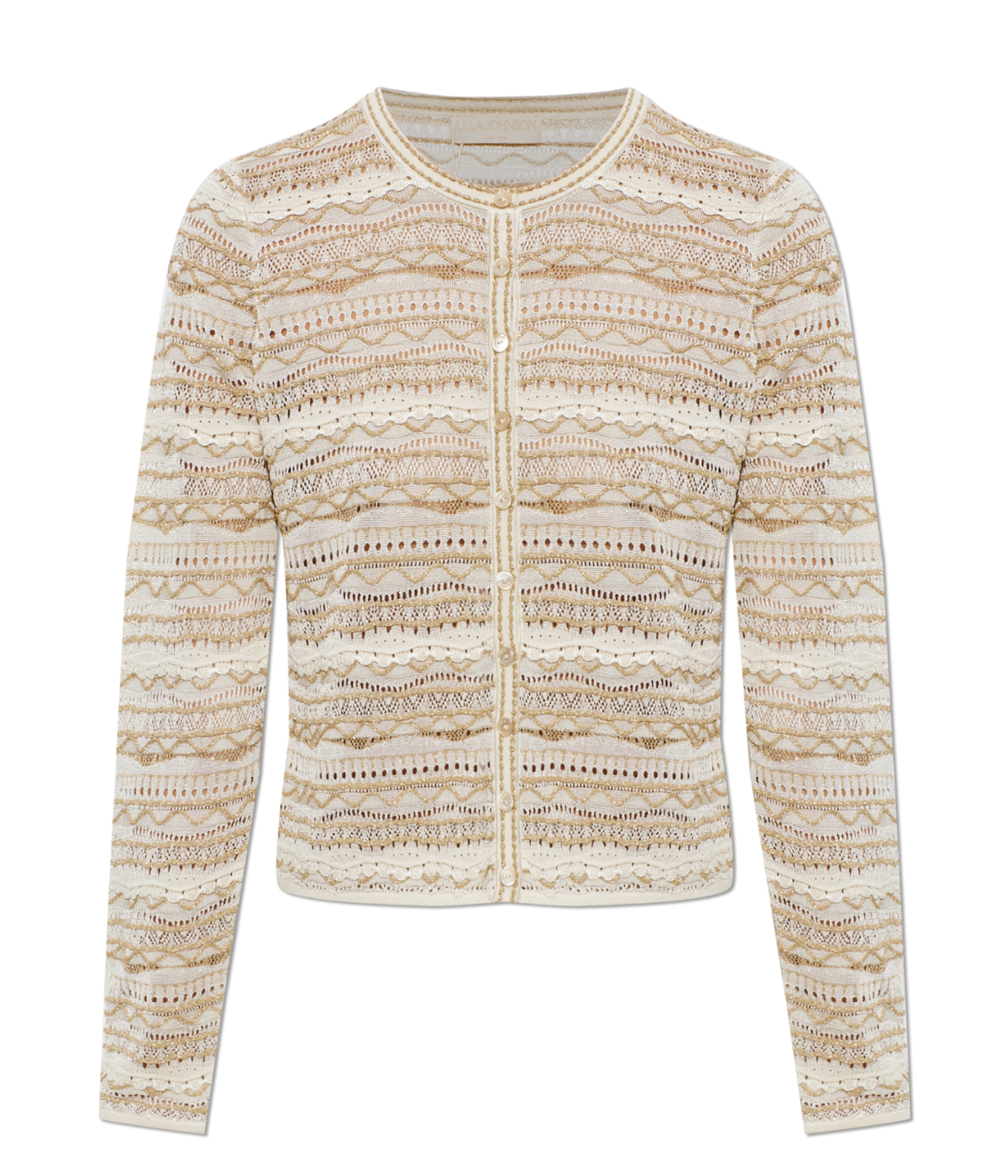 Mia Knit Cardigan In Conch
