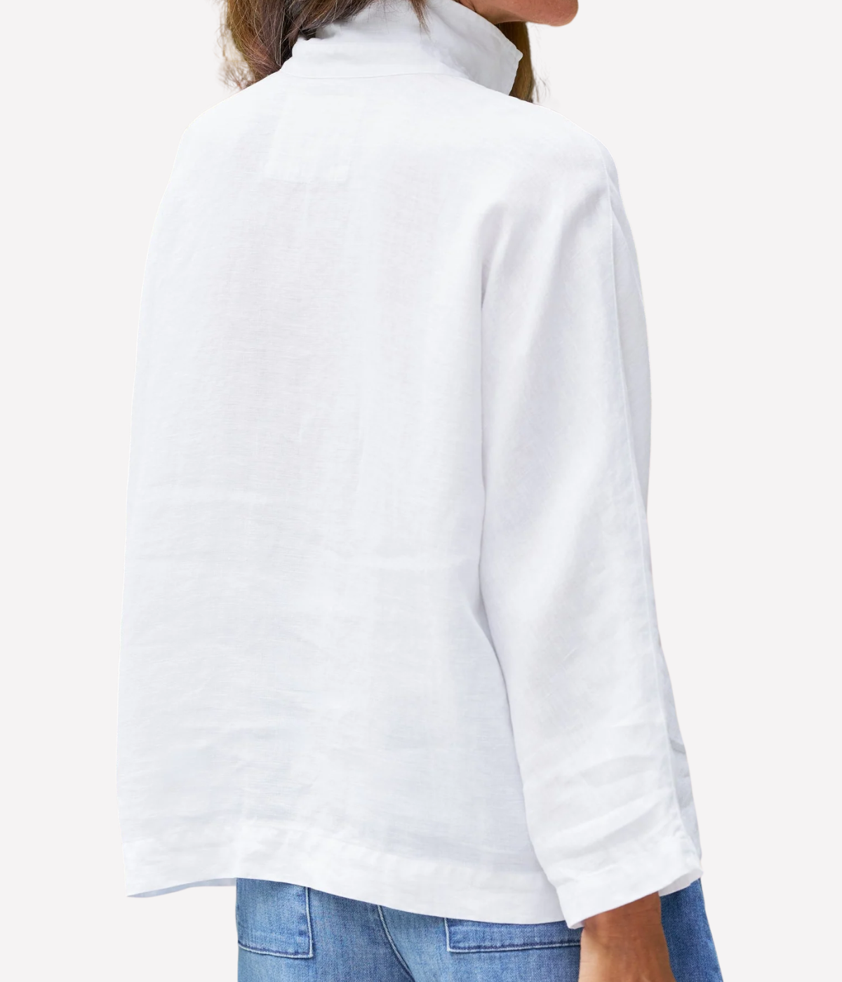 Gabi Popover Shirt In White
