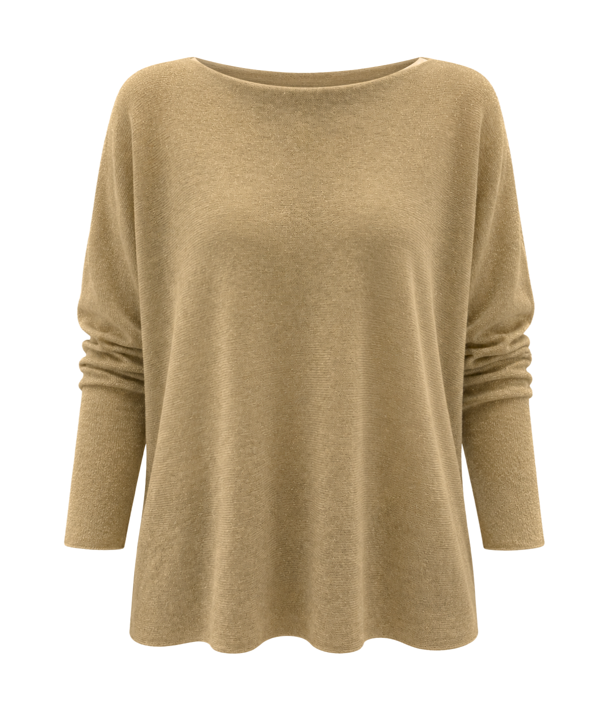 Woman Knitted Pullover in Sughero