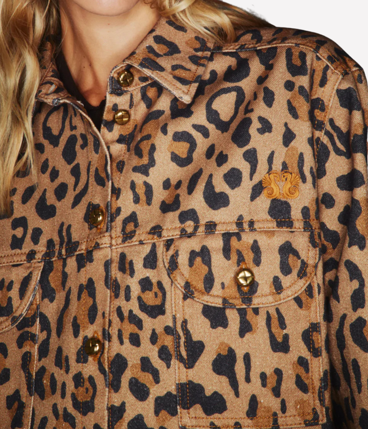 Simba Denim Shirt in Camel