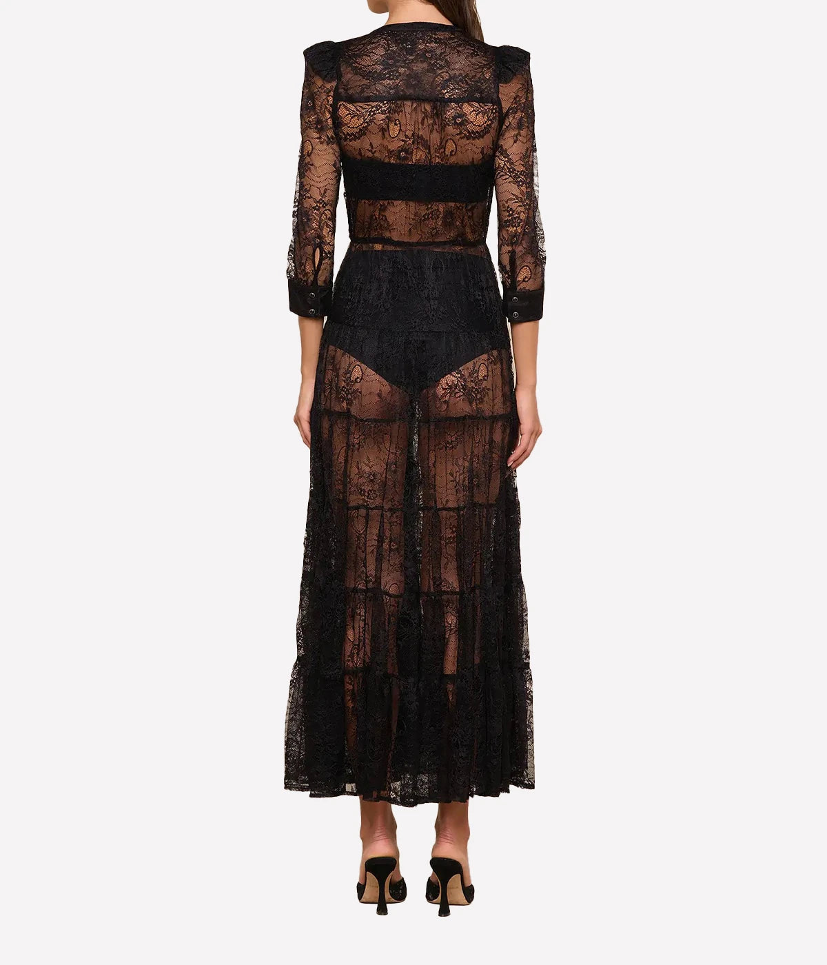 Seraphina Lace Dress in Black