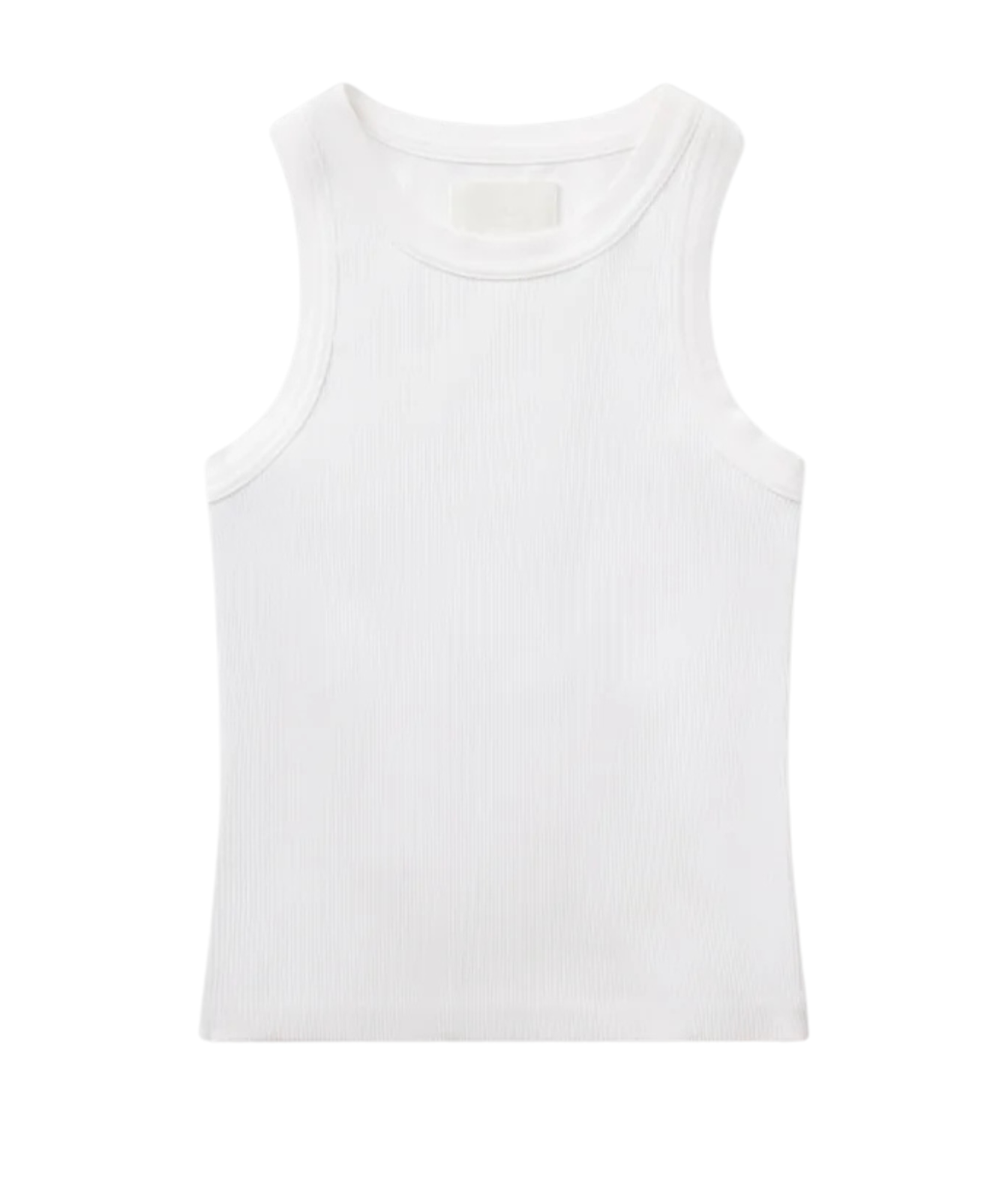 Isabel Rib Tank In White