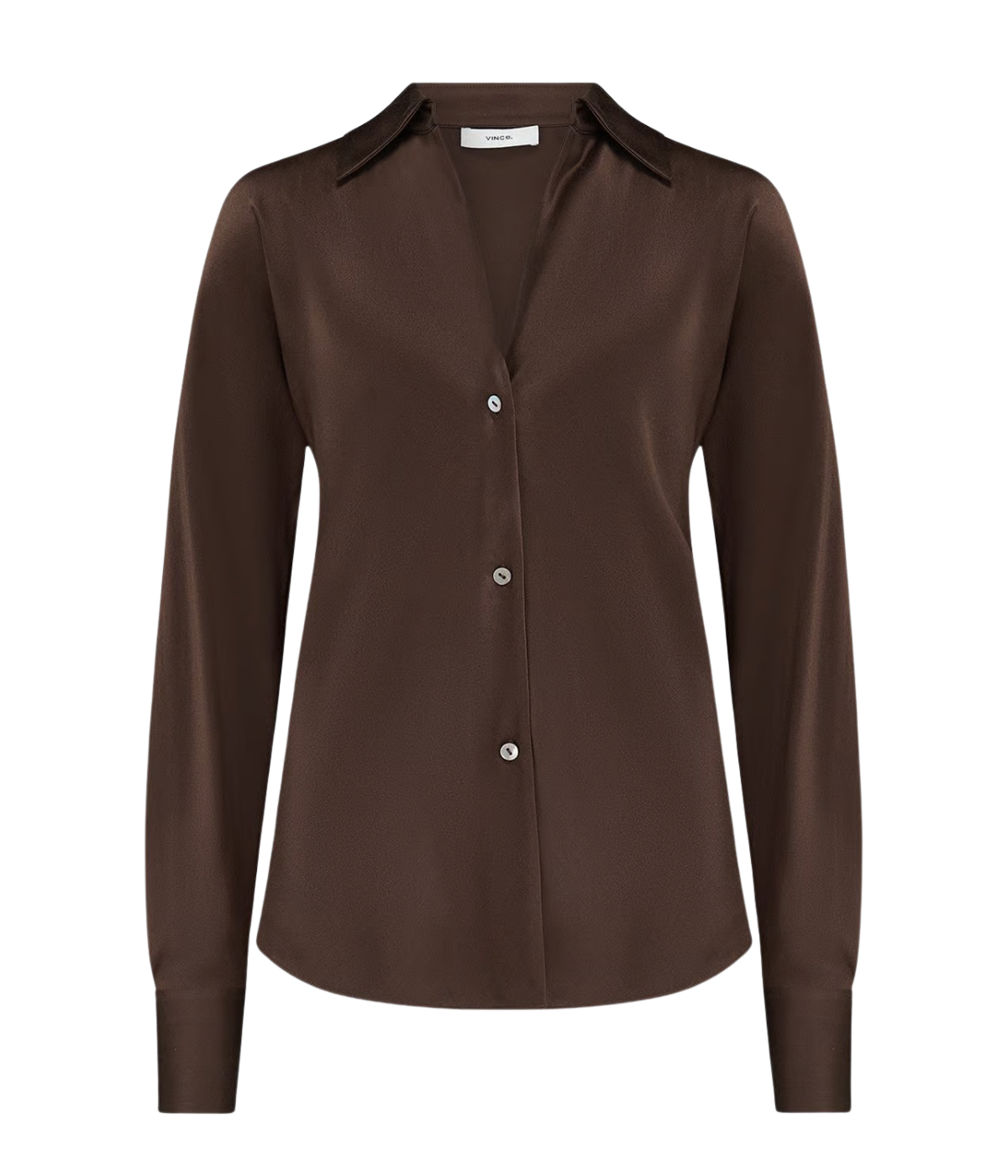 Bias L/S Blouse in Espresso