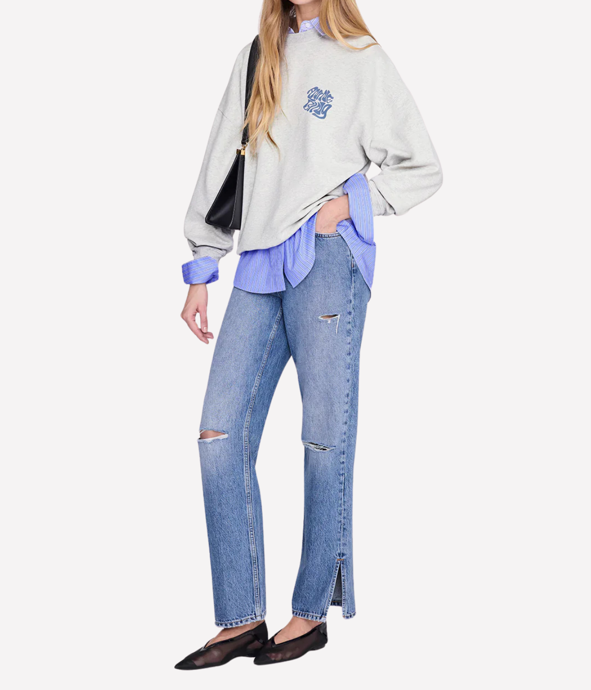 Miles Sweatshirt IN HEATHER GREY