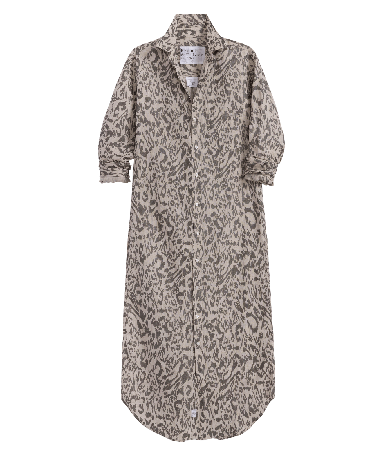 Rory Maxi Shirtdress in Glitter Animal Print