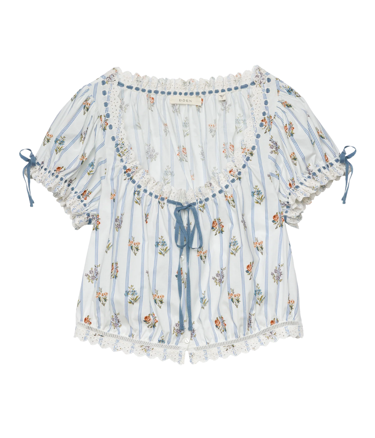Nera Top in Fleurs De Bordeaux