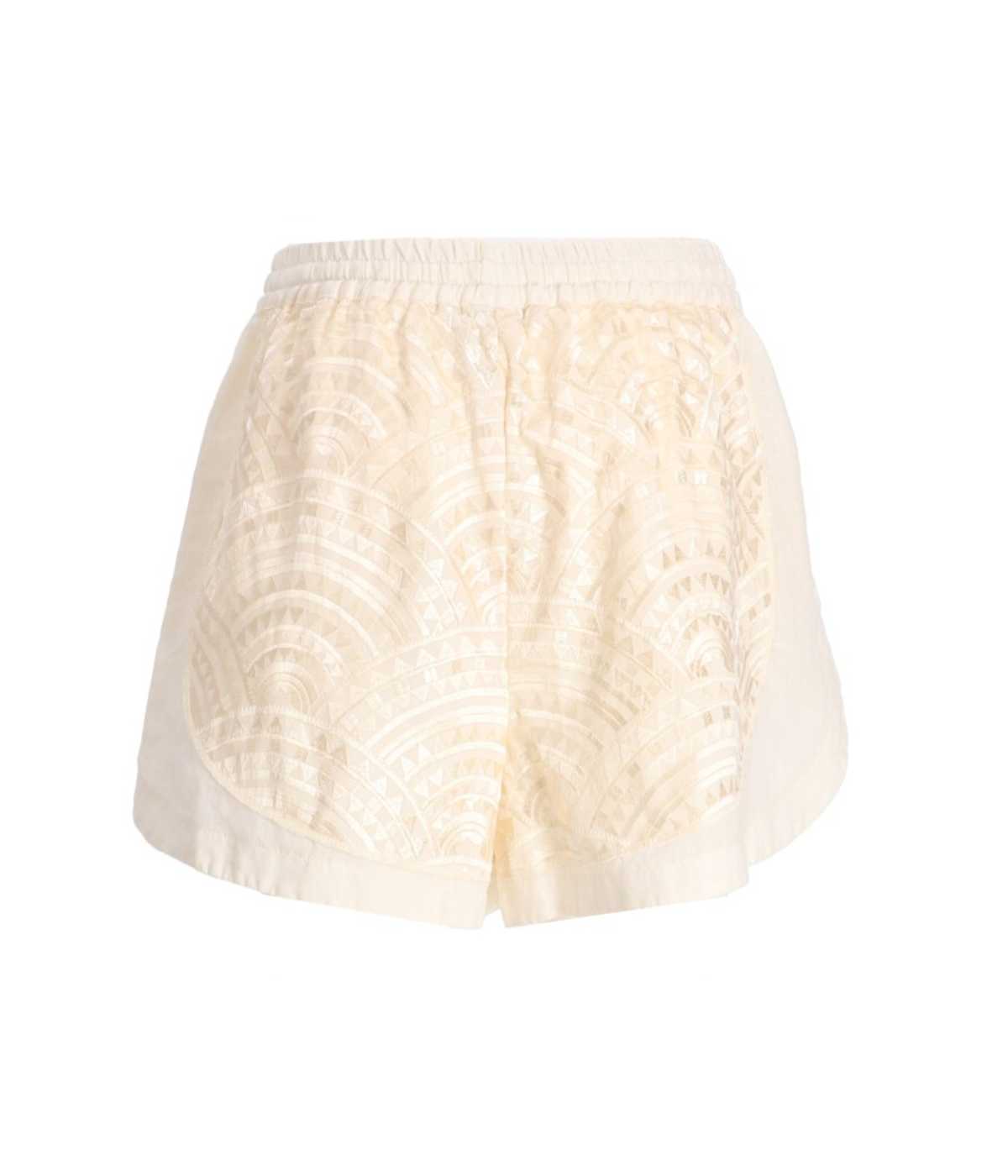 Triangle Drawstring Short in Natural Champagne