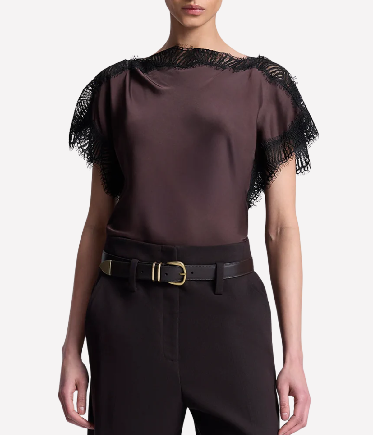 Luna Top in Cocoa Black