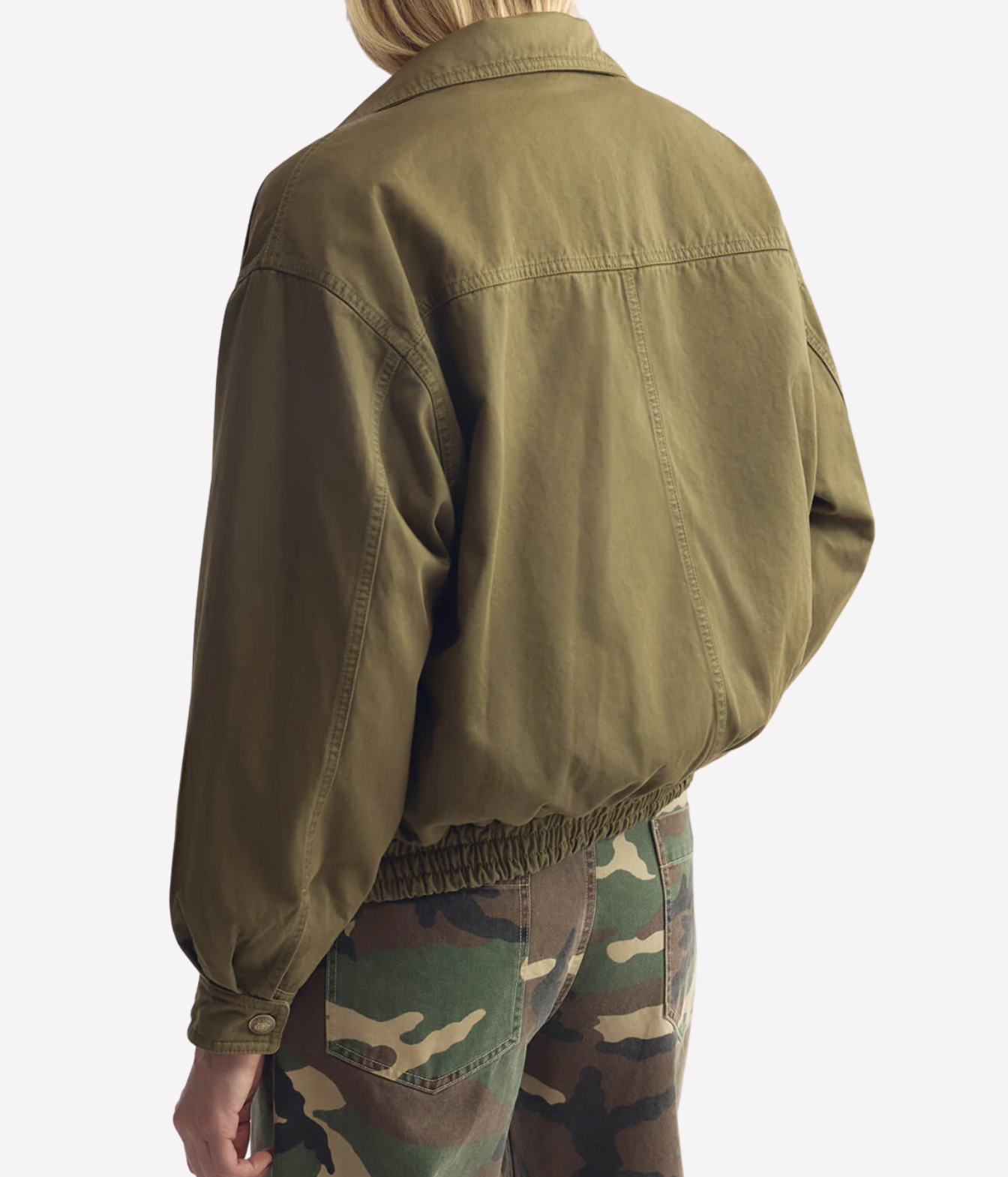 Klaire Blouson Jacket in Shadow Green