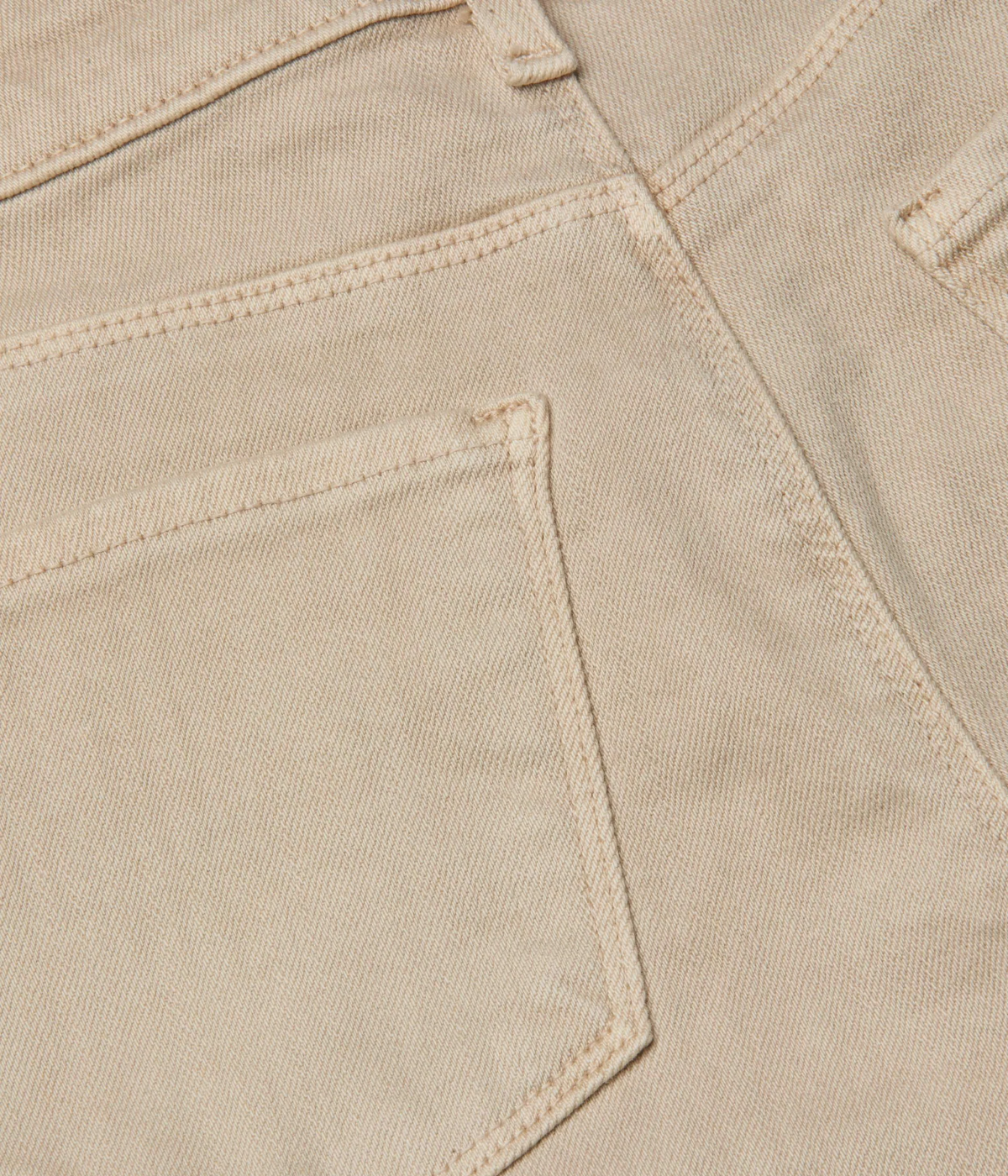 Alicent H/R Wide Leg Jean in Blanc