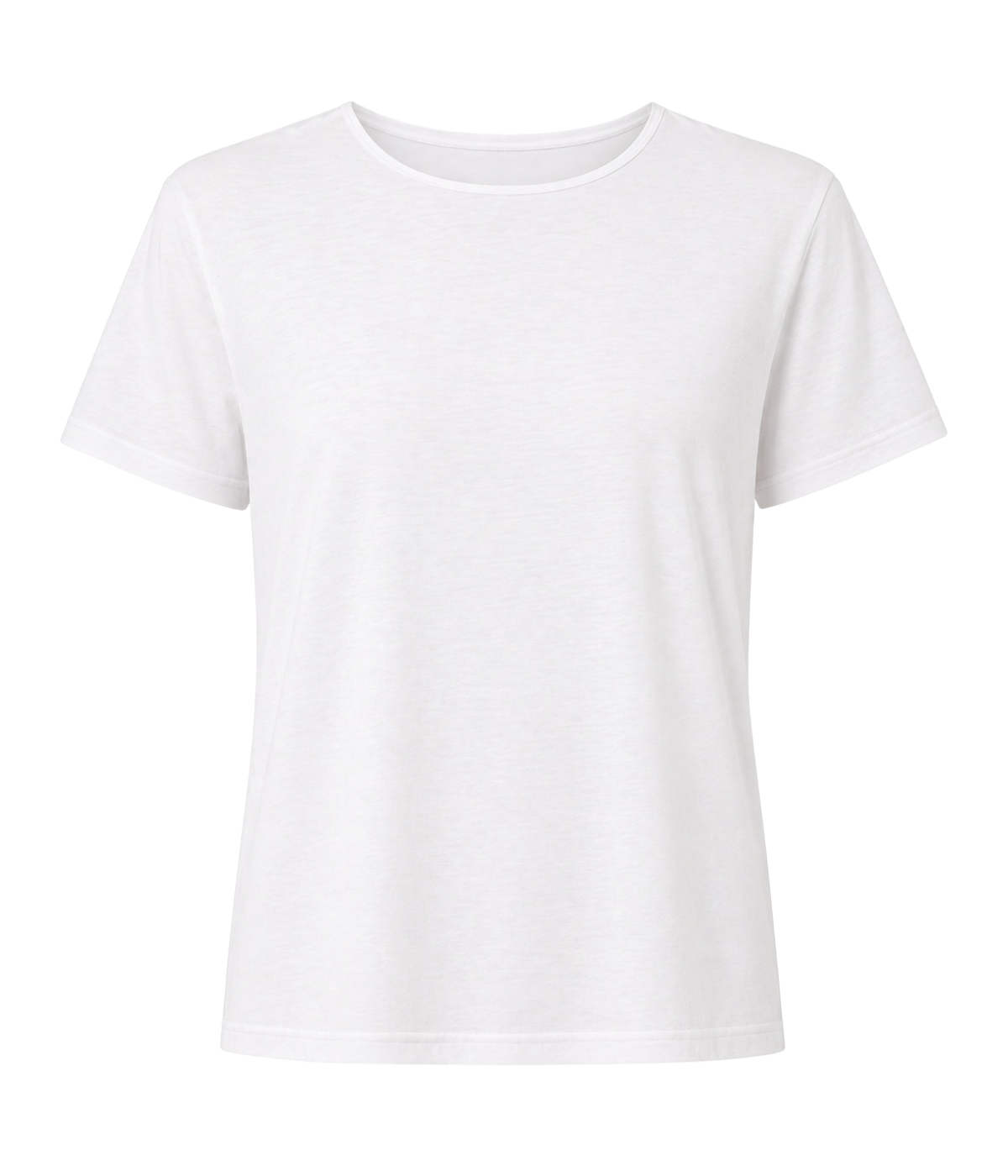 Short Sleeve Crew Neck T-Shirt in White