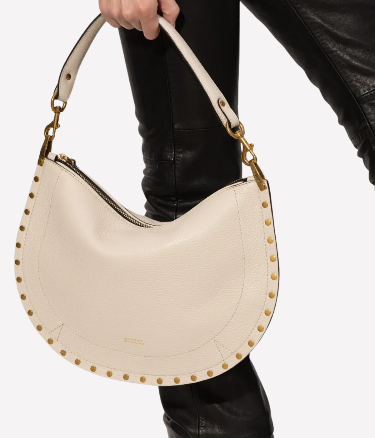 Oskan Soft Zip Bag In Chalk