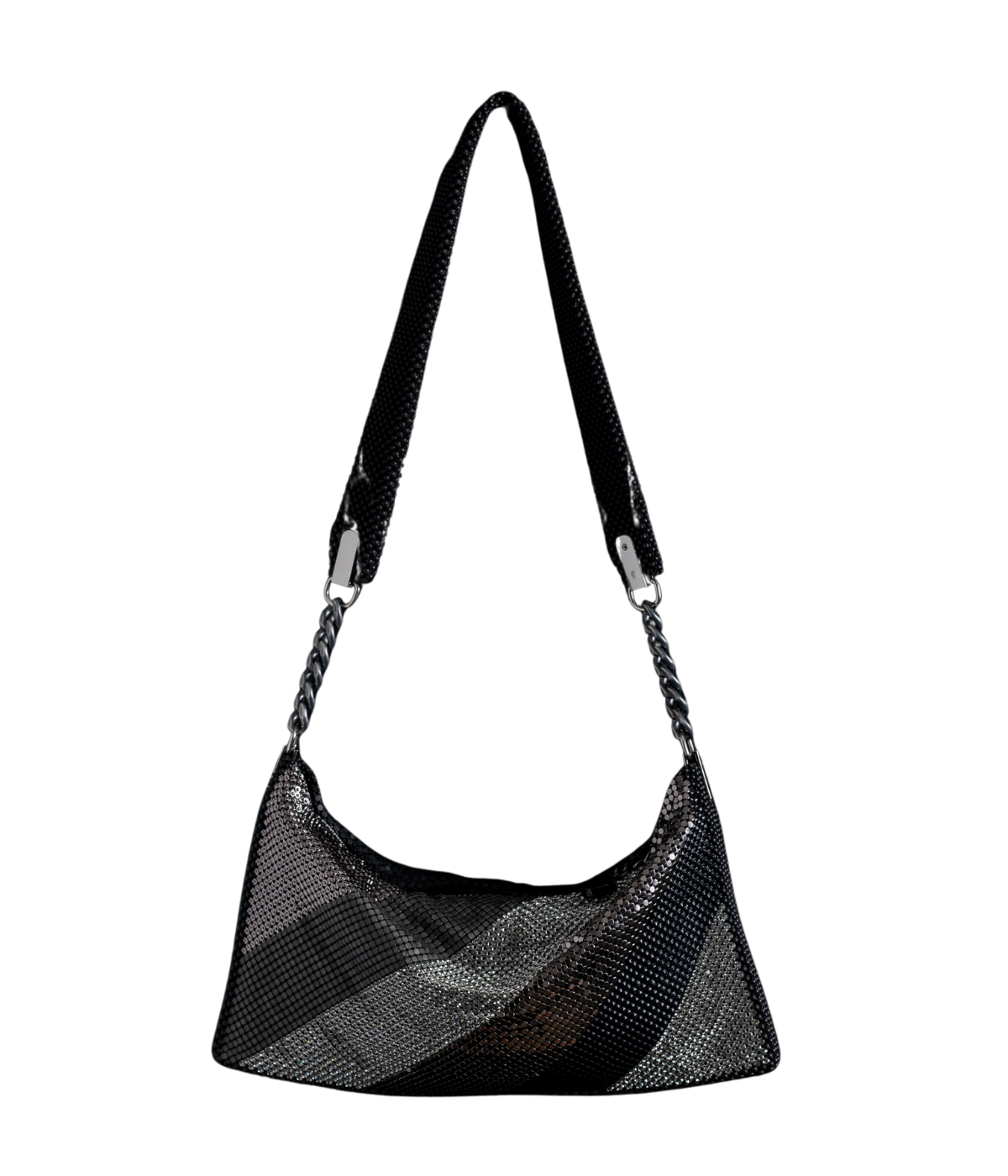 Daniela Bag in Black and Silver