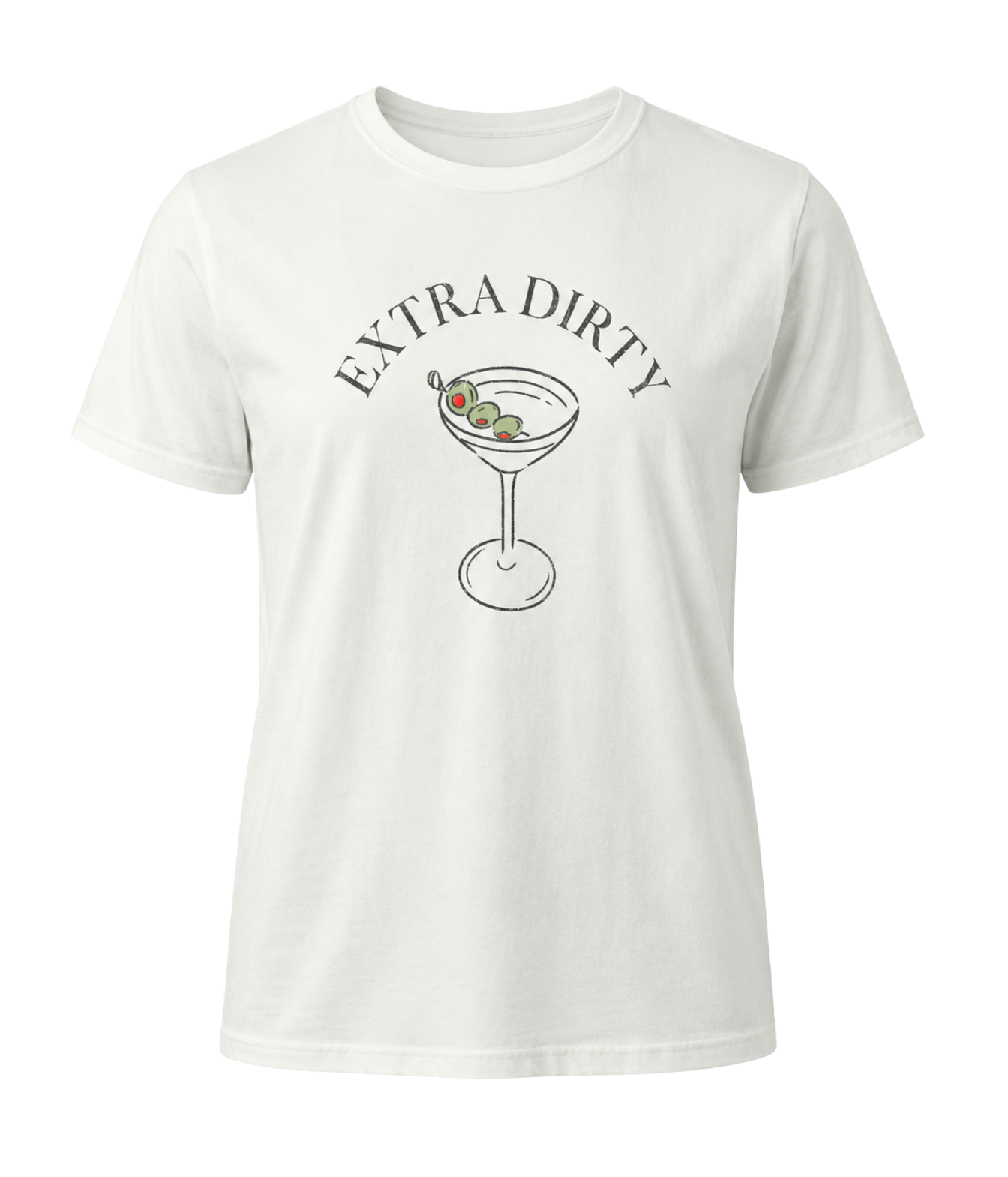 Extra Dirty Cocktail Vintage Tee in Vintage White