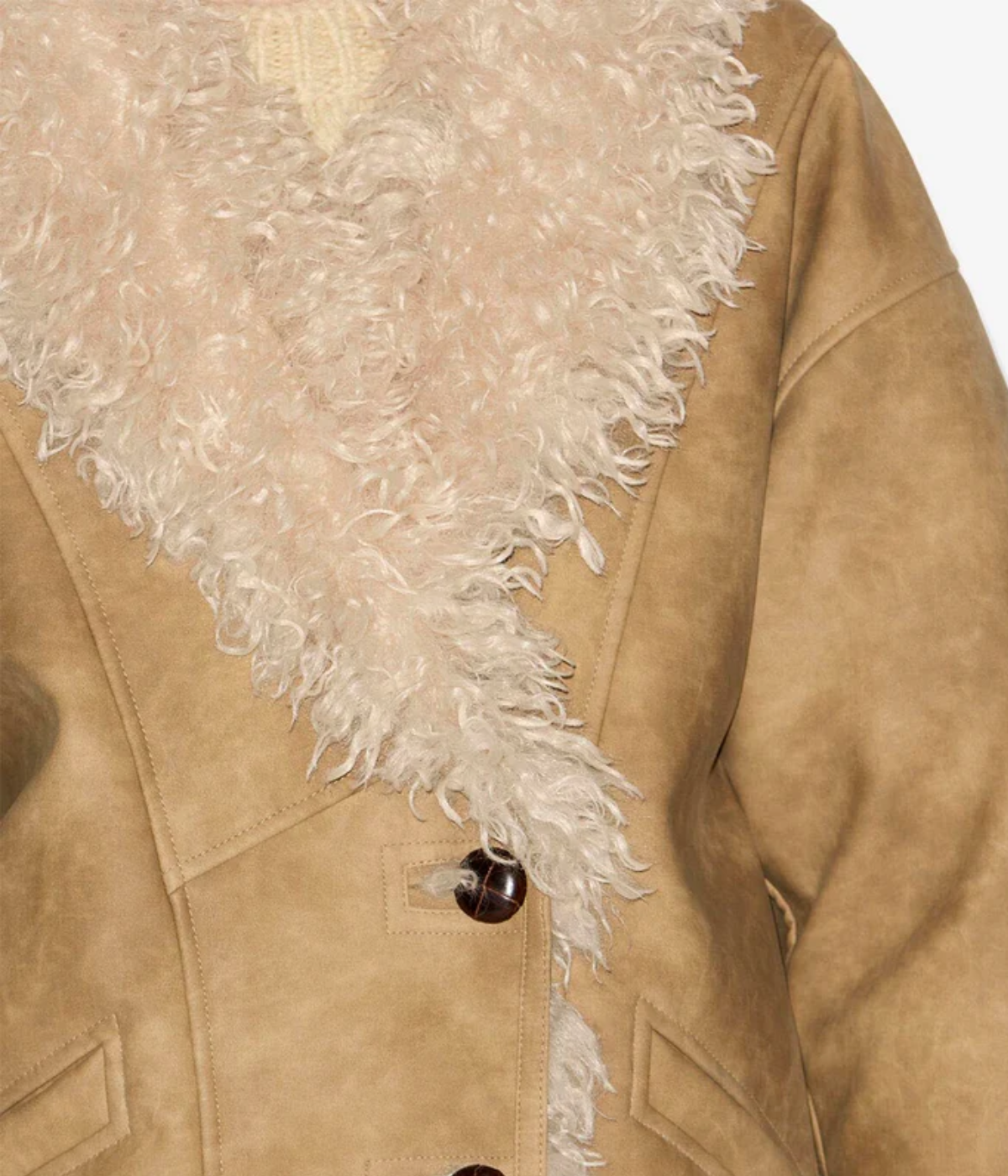 Clea Coat in Taupe