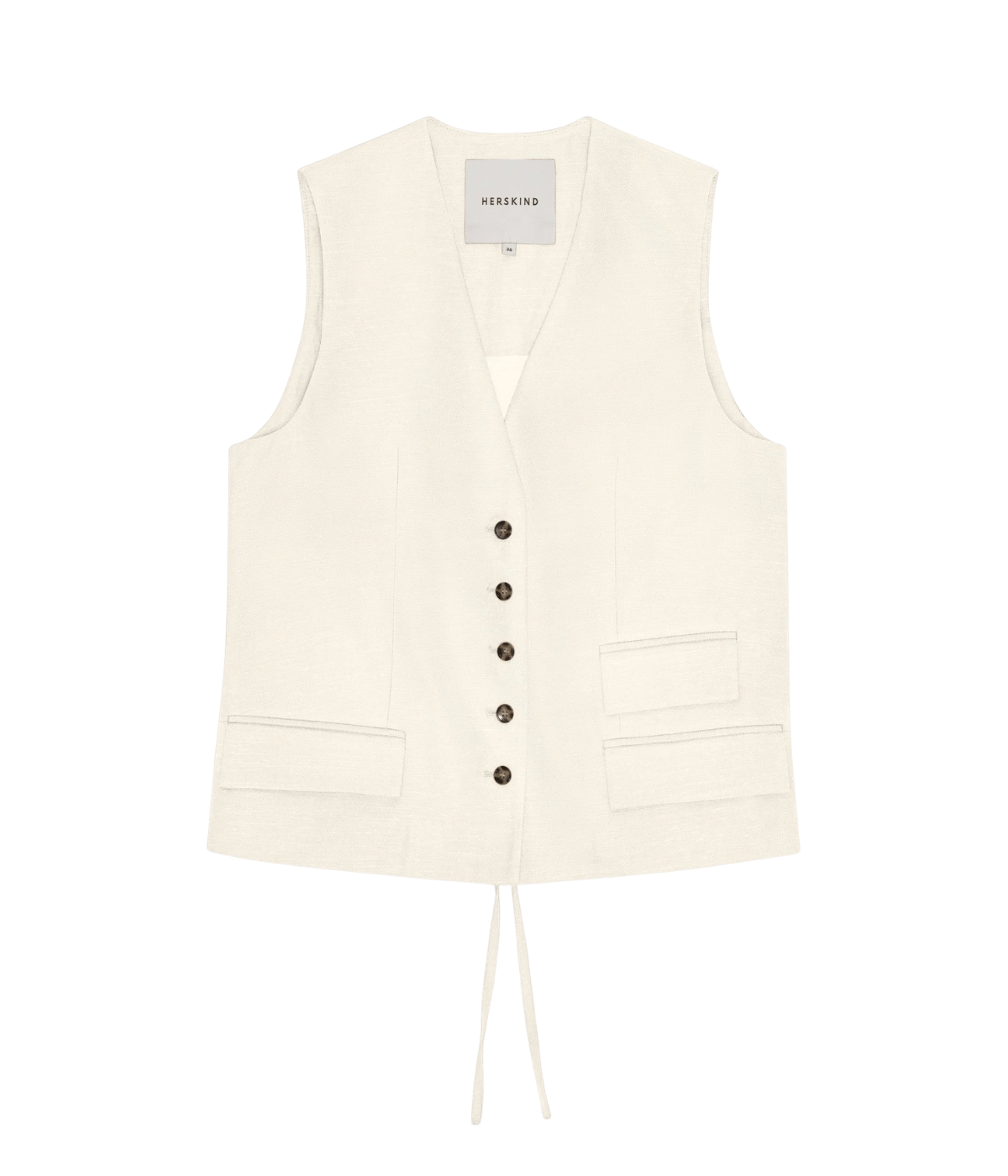 Samos Vest In White