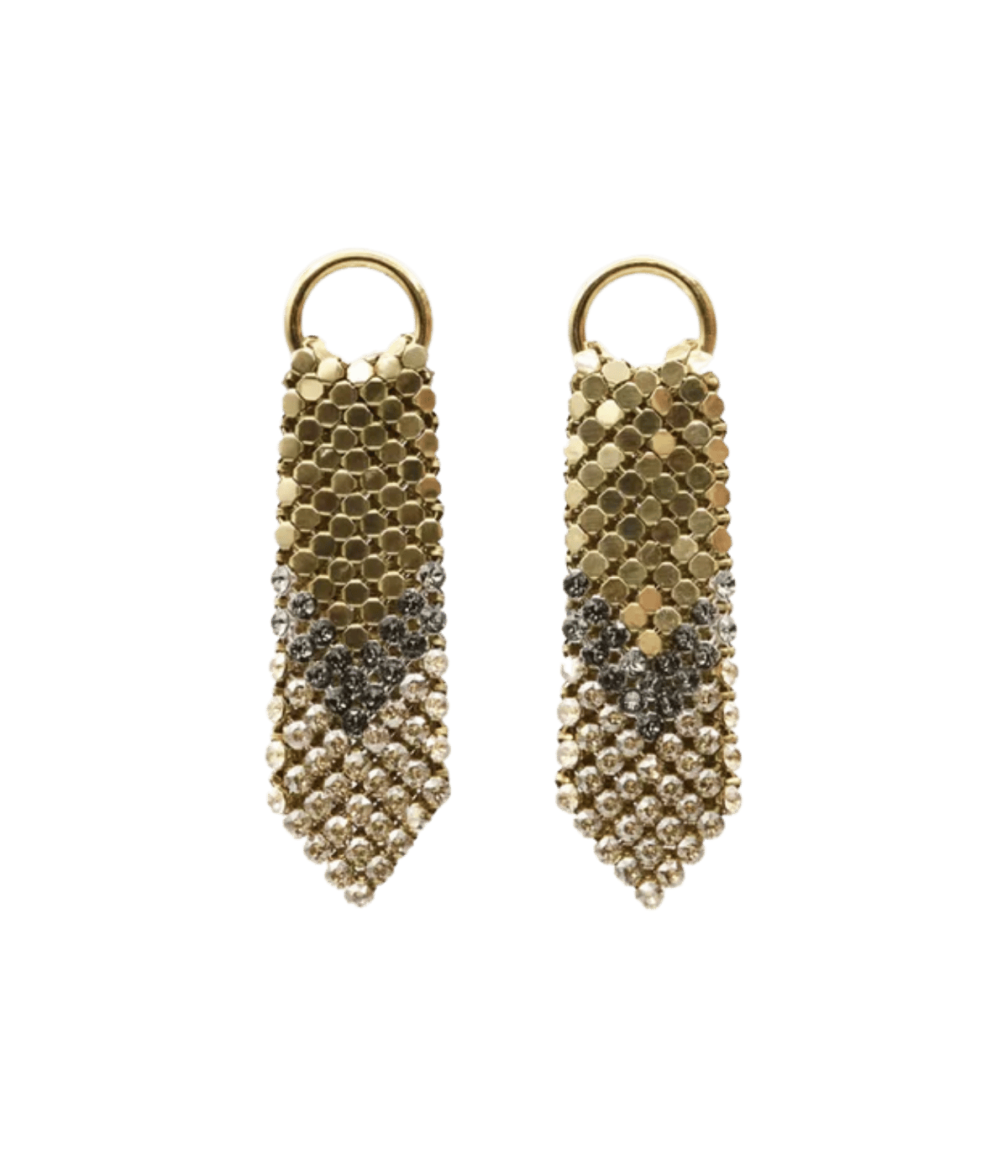 Gracious Earrings in Gold and Grey