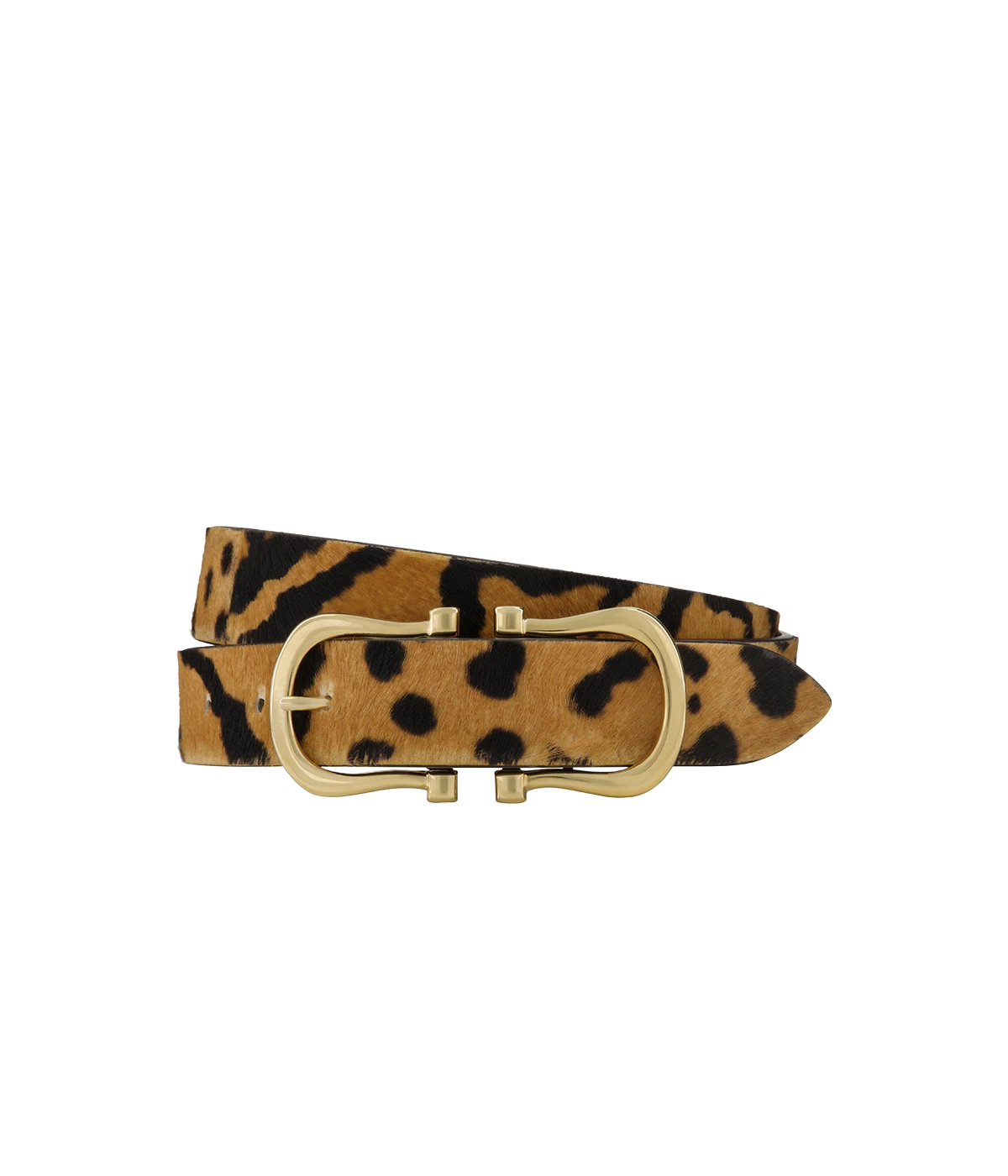 Baby Gold Nicky X Belt in Leopard