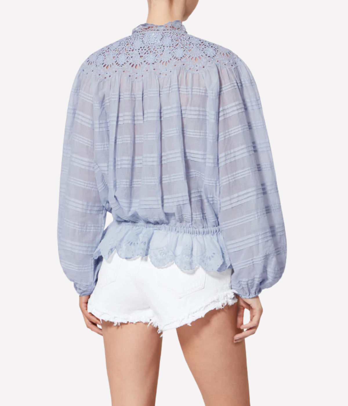 Polly Top in Light Blue