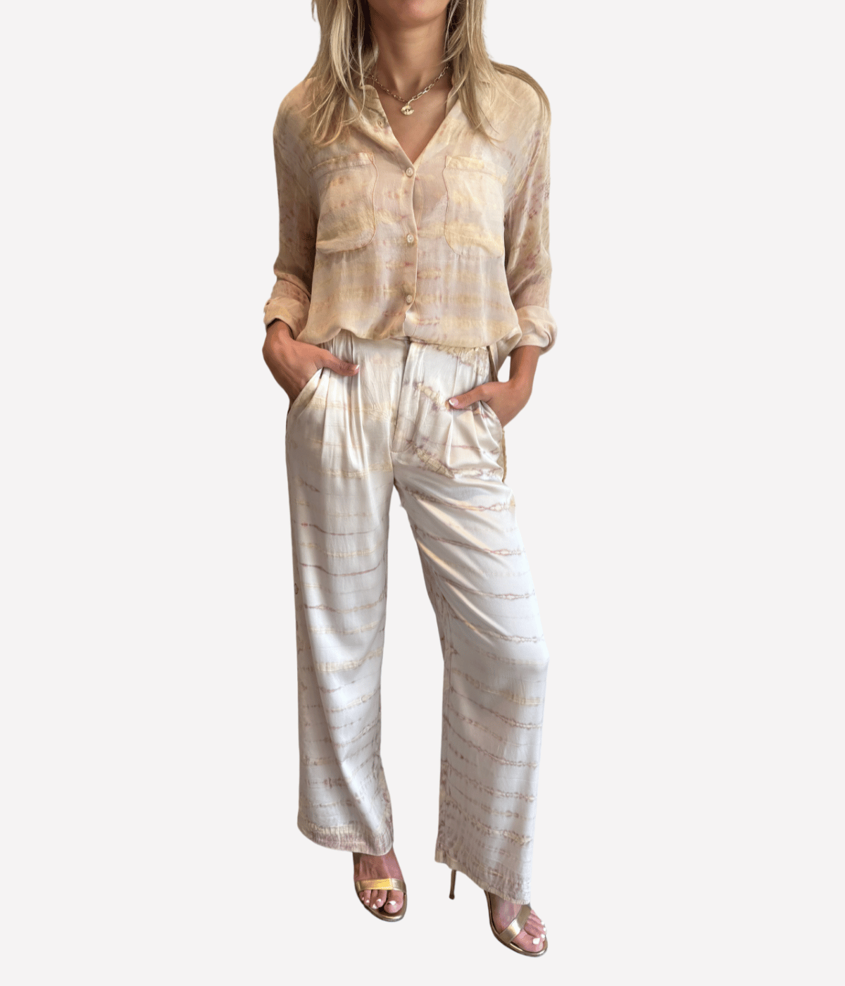 Boyfriend Shirt in Khaki Bamboo