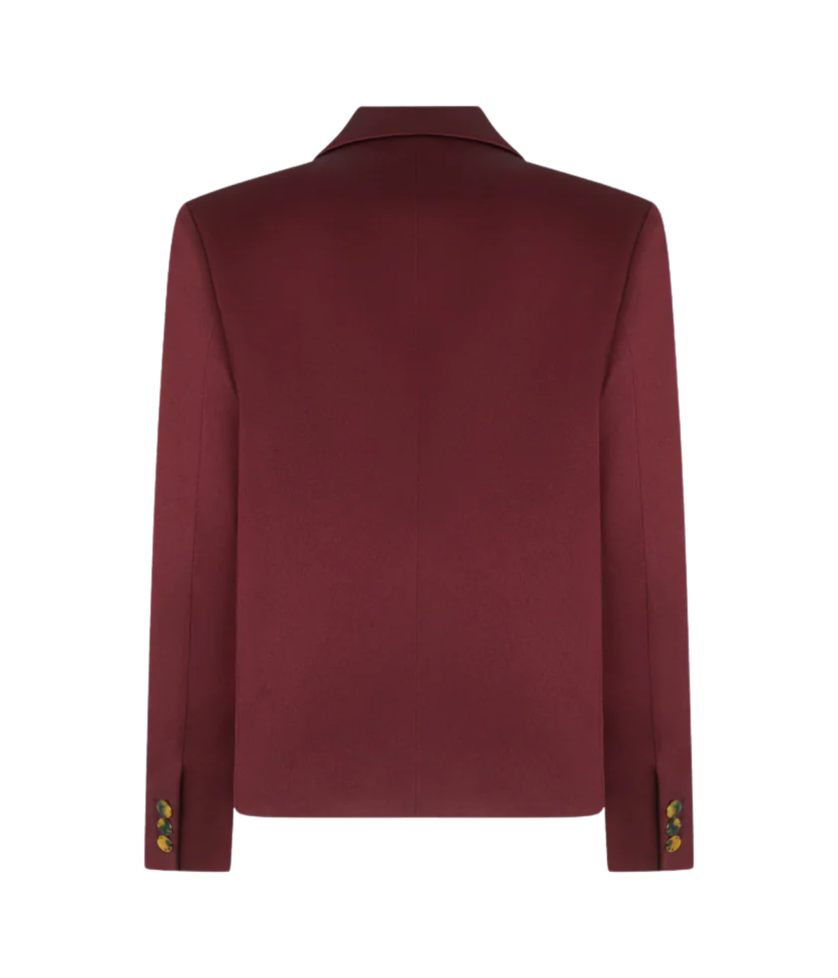 Novalis Sunfire Blazer In Wine - behind shot of the blazer in a smooth red colourway