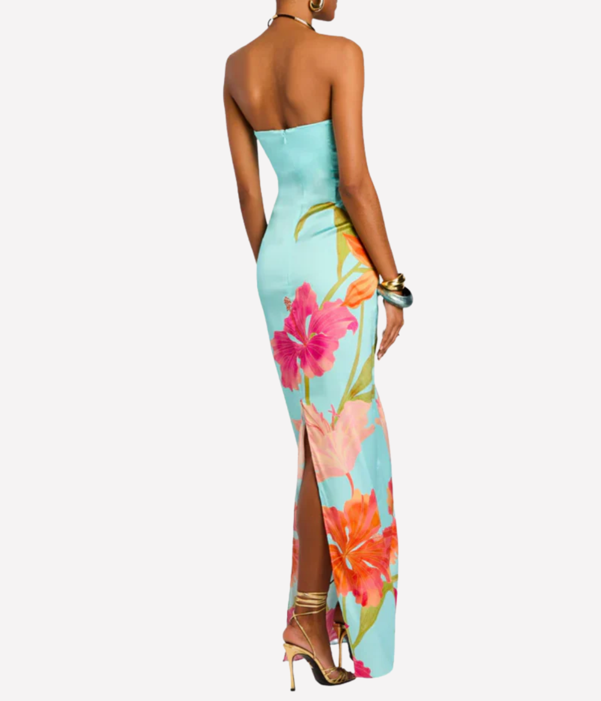 Vivi Dress in Aqua Primavera