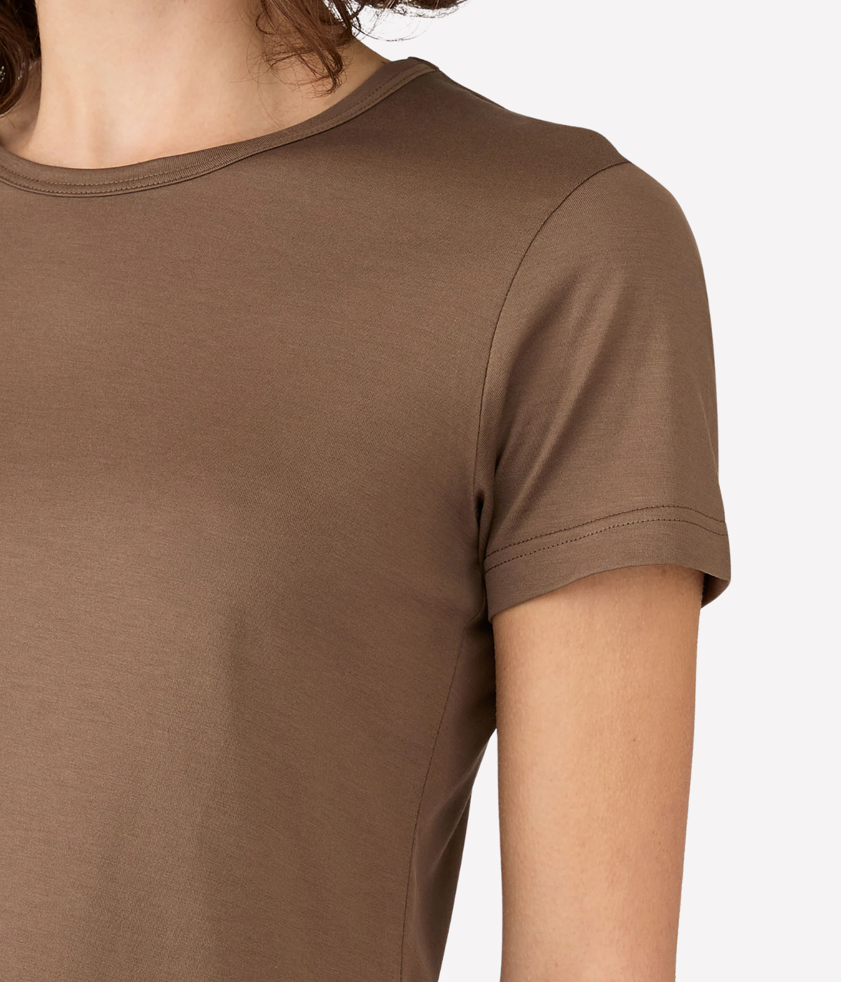 SS Crew Neck T-Shirt in Dark Cedar