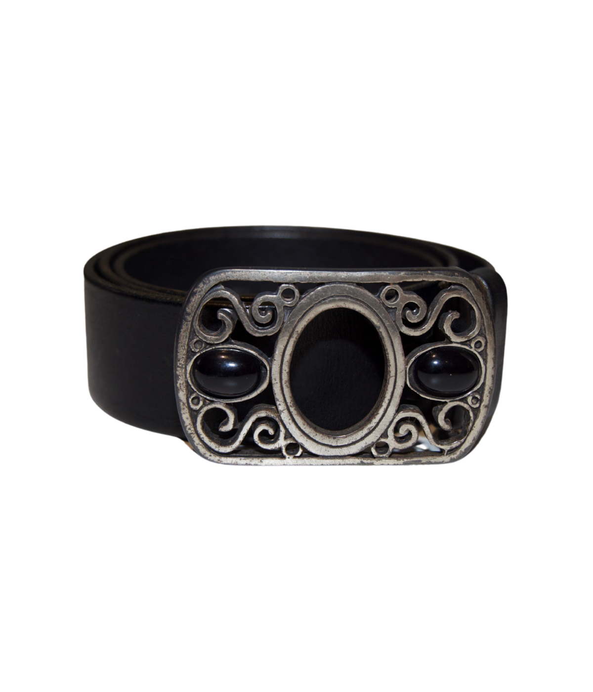 *FINAL SALE* Western Buckle Belt in Nero