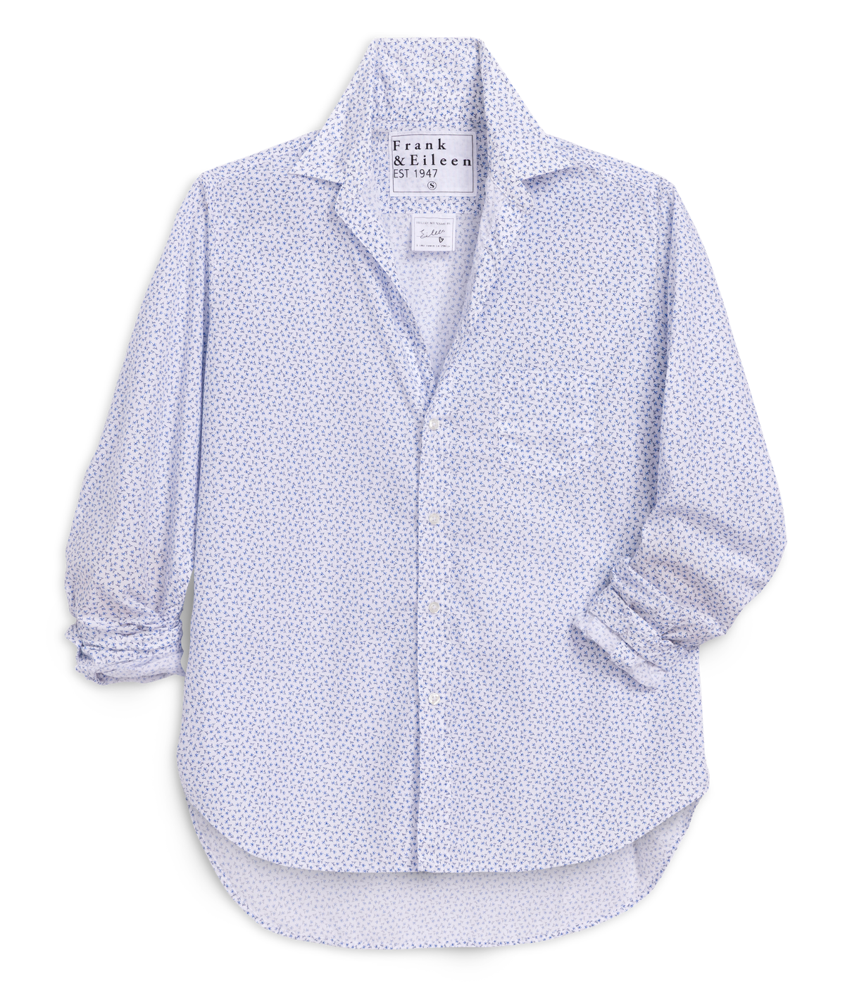 Eileen Woven Button Up Shirt in Tiny Flowers