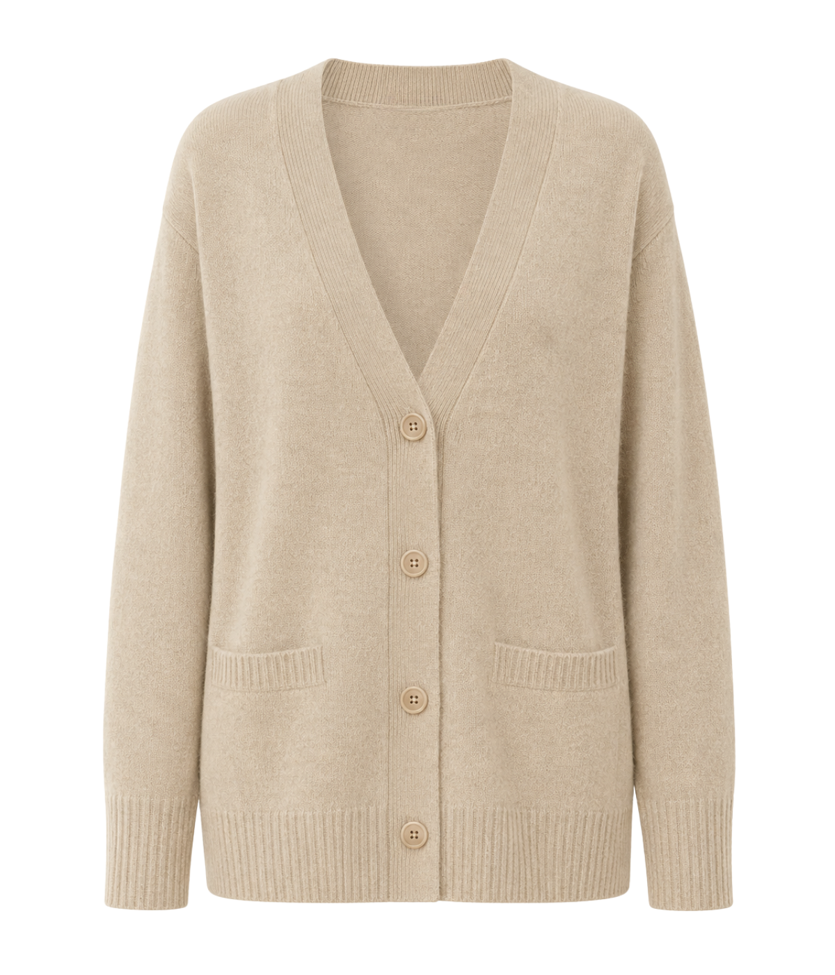 Morgan Cashmere Cardigan In Oatmeal