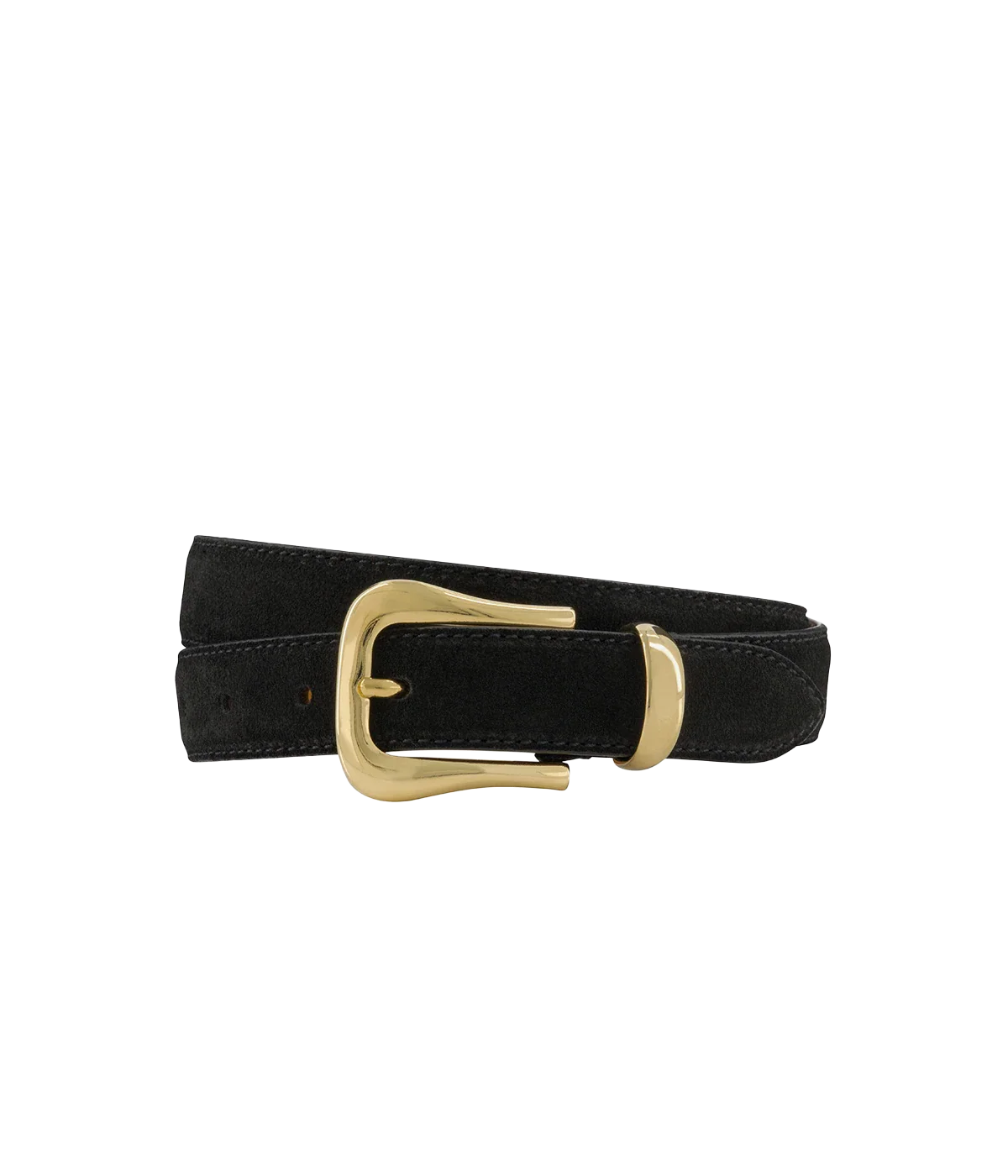Rivoli Belt in Black Suede