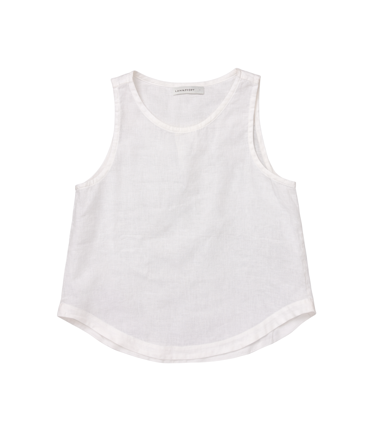 Yves Linen Top in Off White