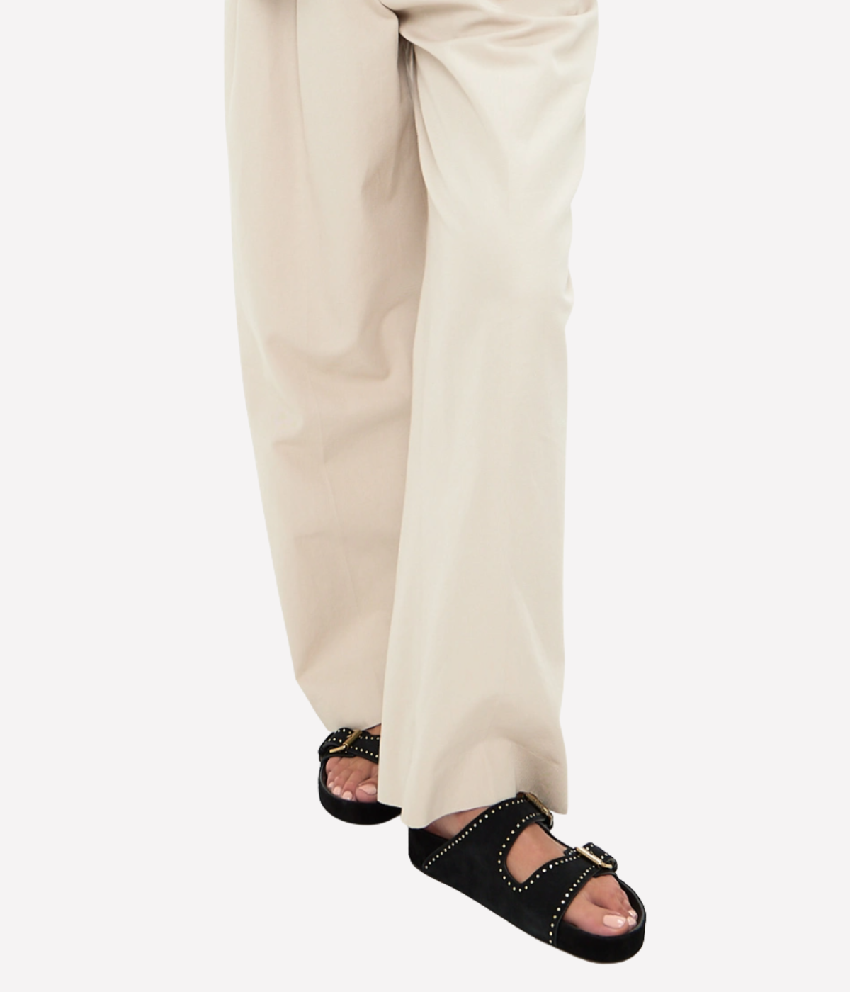 Lennyo Sandal in Black Suede