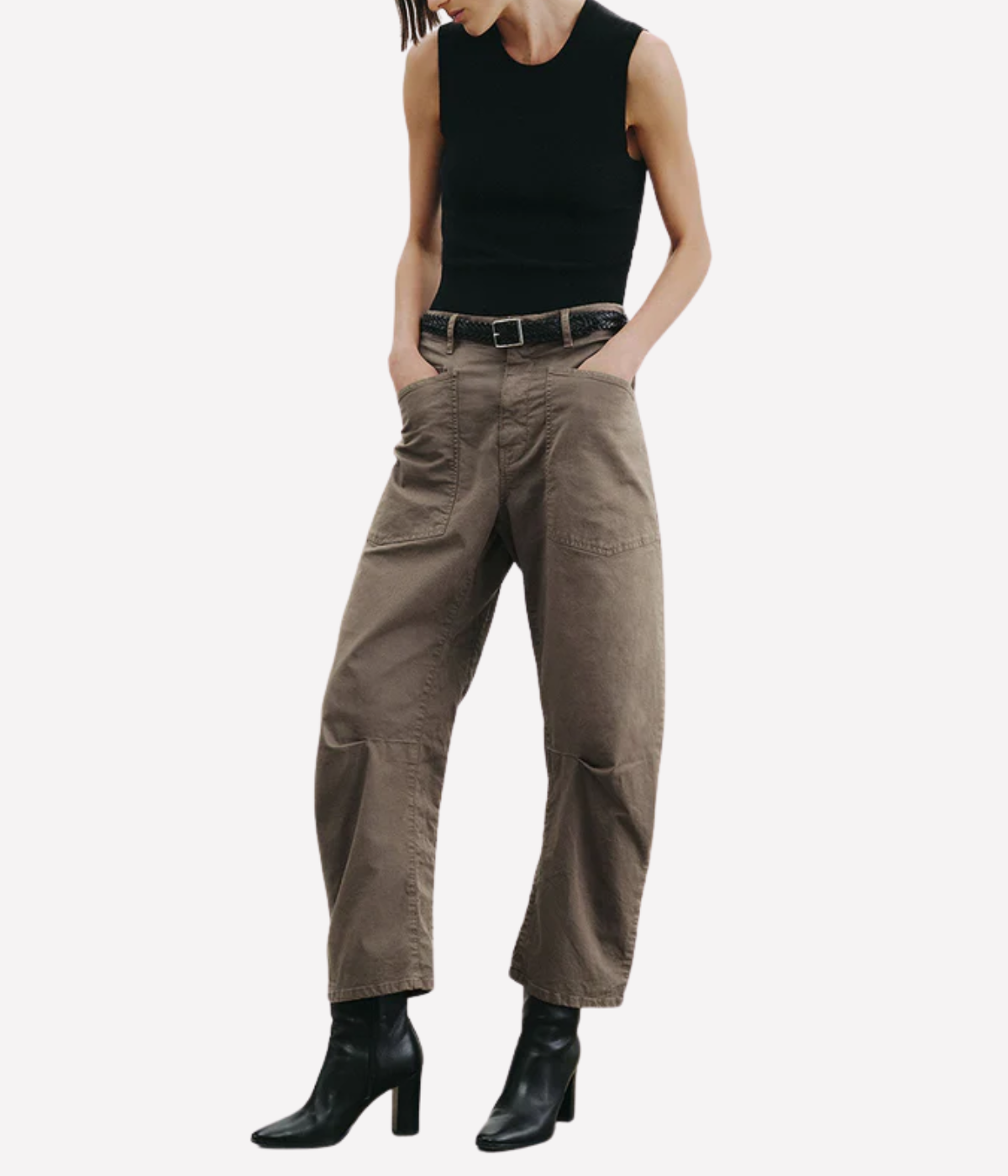 Shon Pant in Army Grey