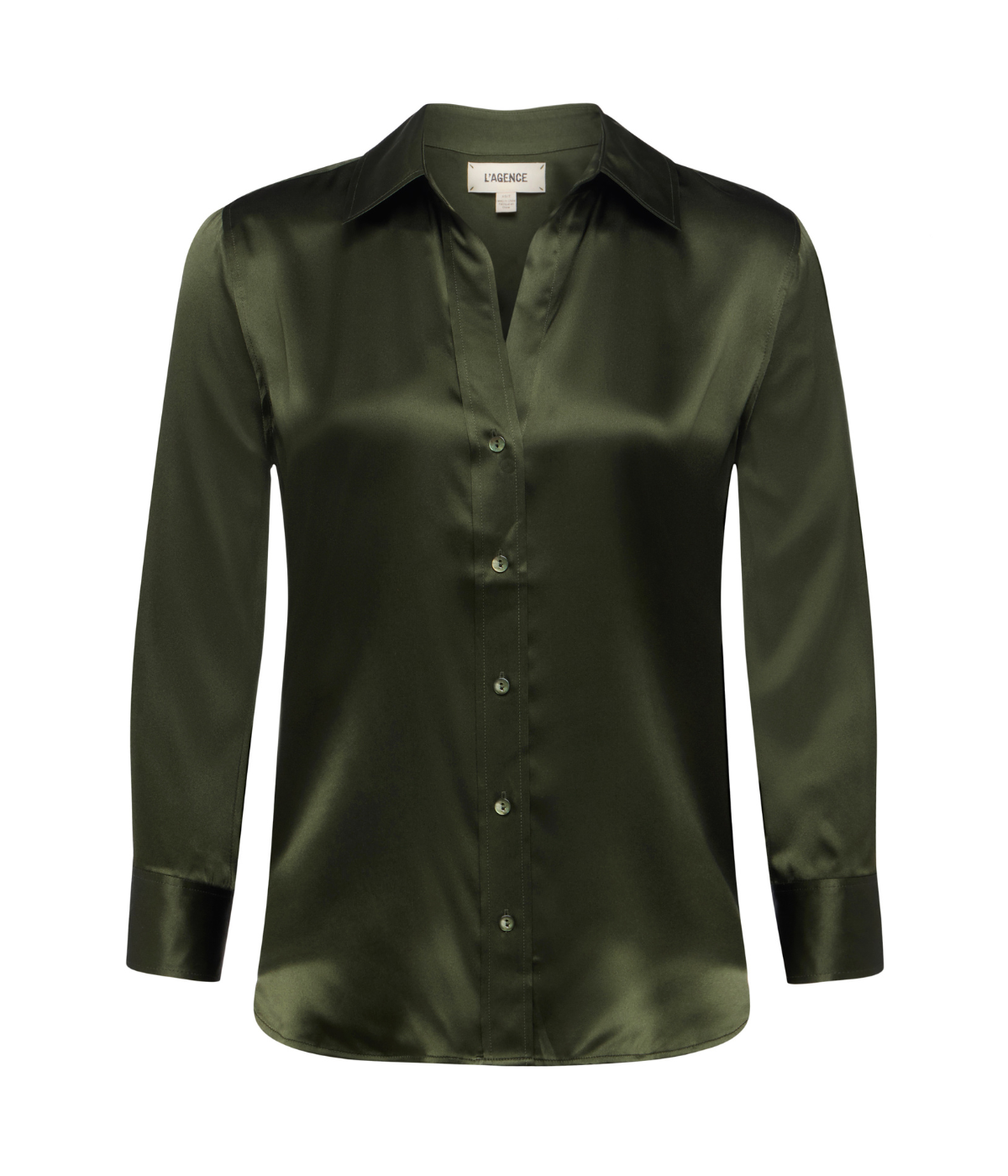 Dani 3/4 Sleeve Blouse in Deep Olive