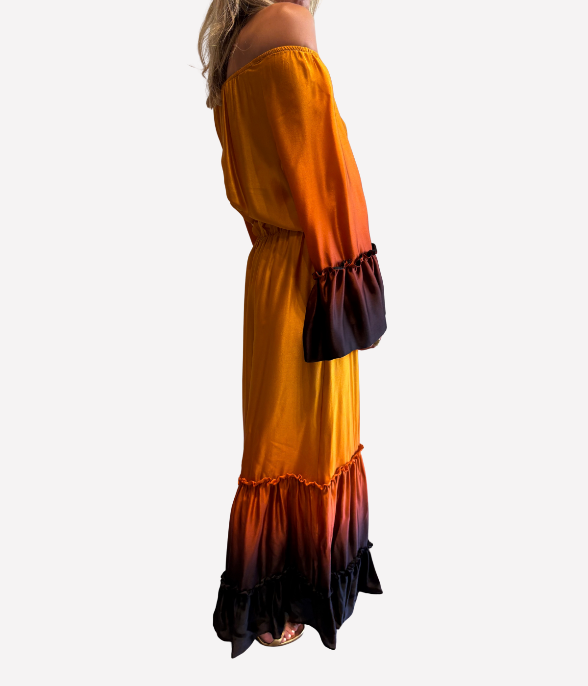 Petra Dress in Degrade Sunset