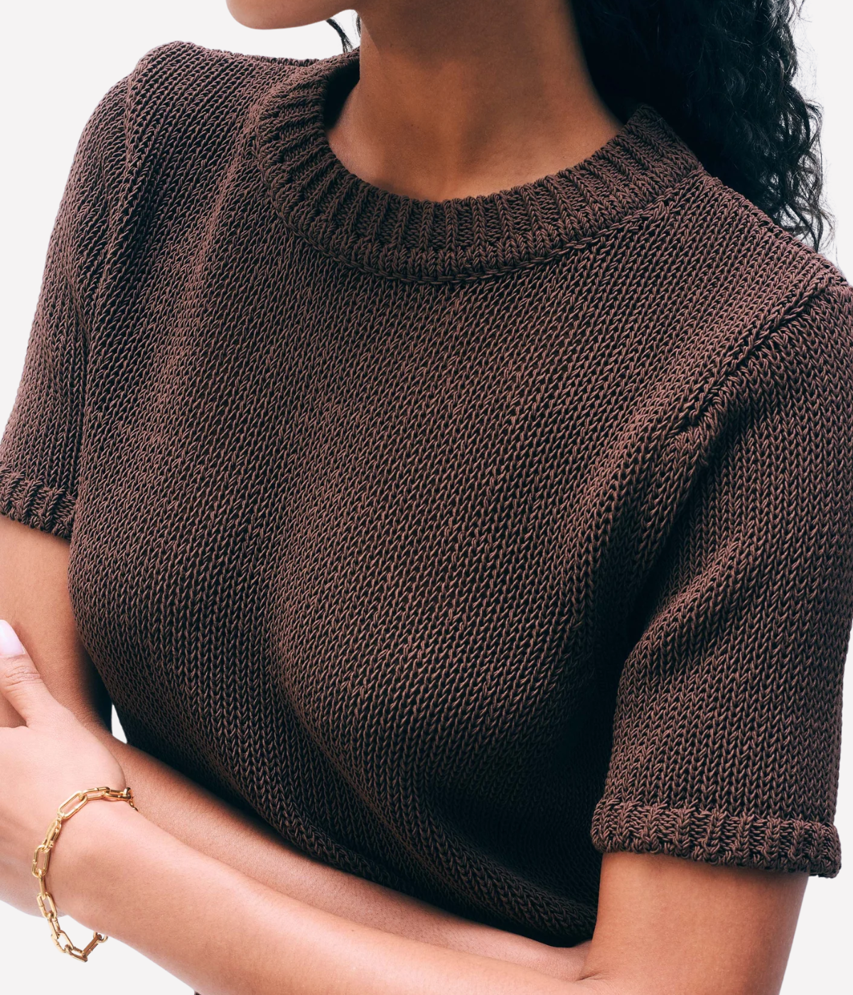 Luxe Organic Cotton T Shirt in Dark Espresso