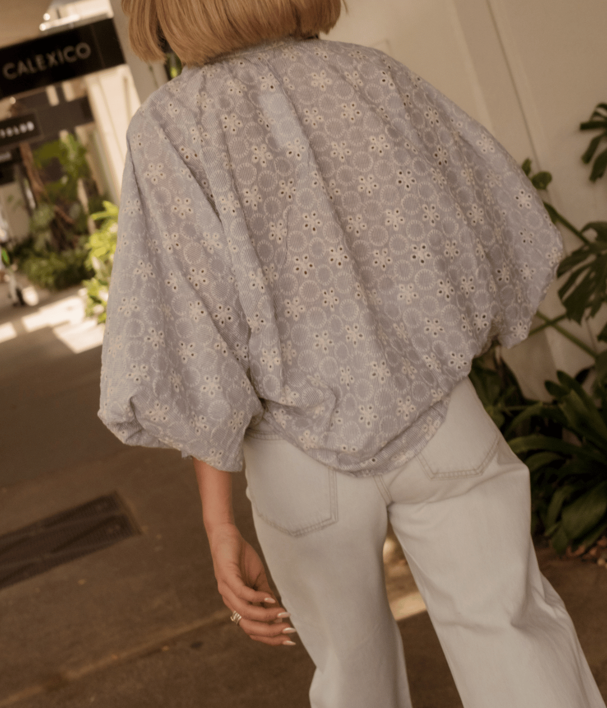Shirt Satchi Embroidered in Light Blue