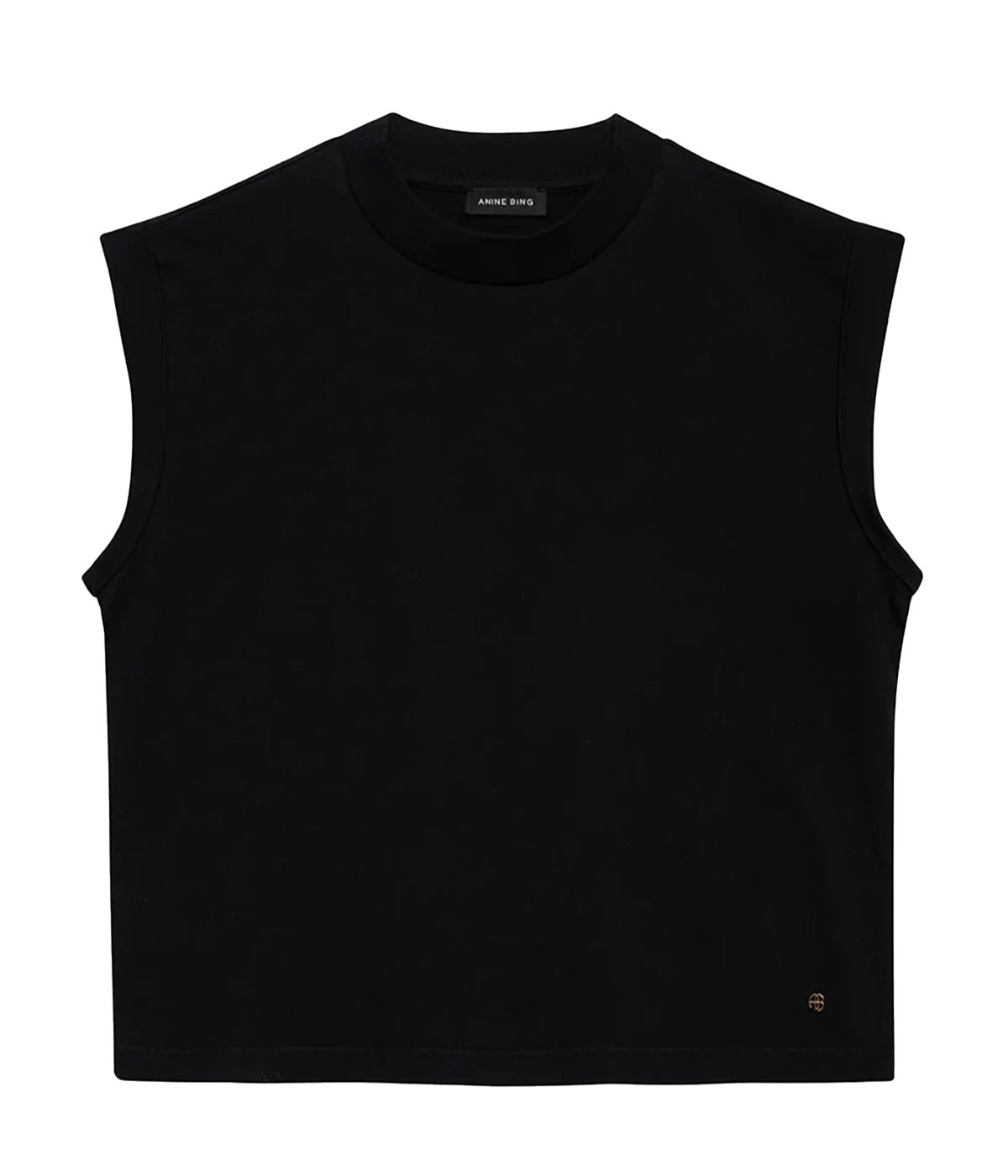 ALT text: Caspen Tee in 100% cotton with a slim, boxy fit, slightly cropped hem, and classic crew neckline.
