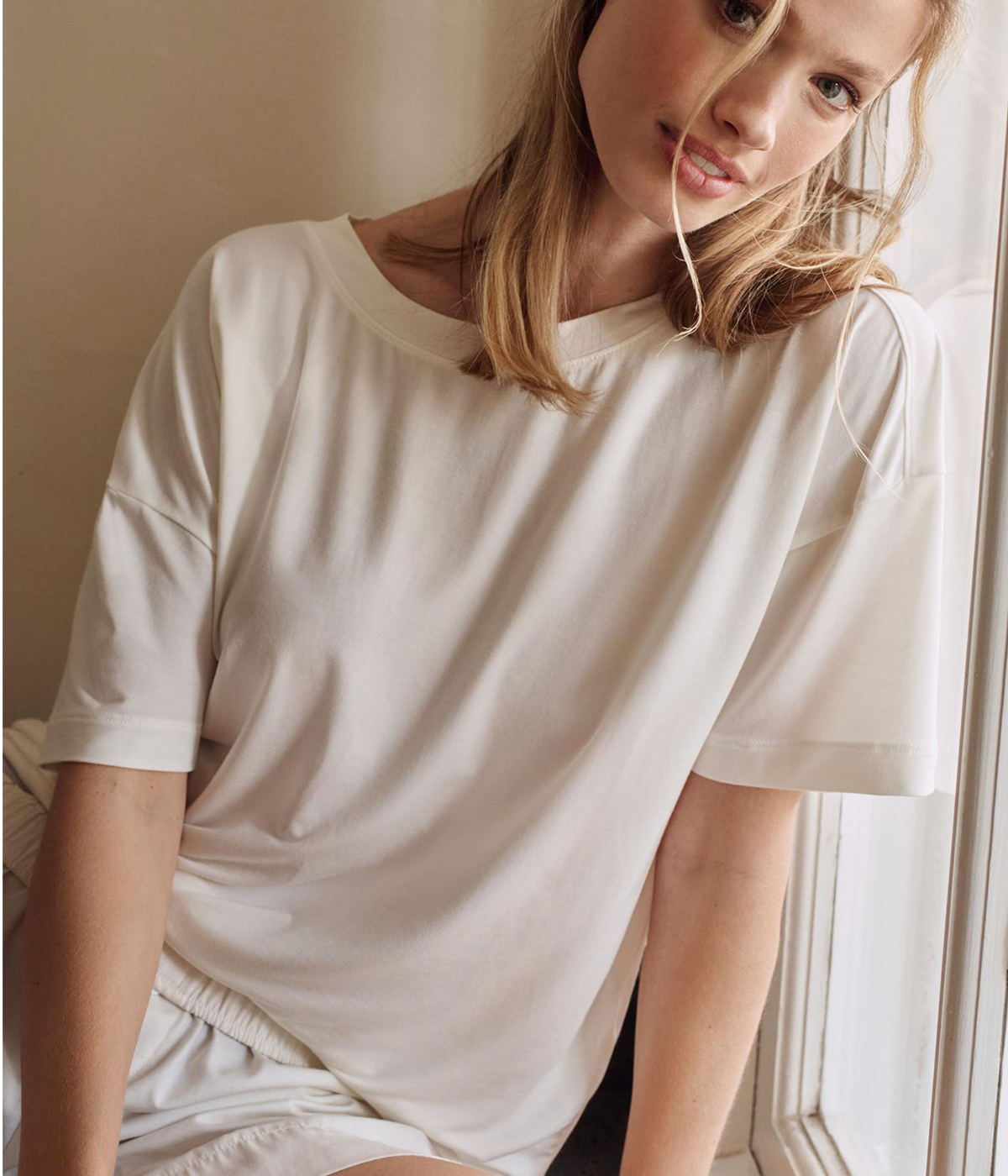Gisele Everyday T-Shirt in Ivory