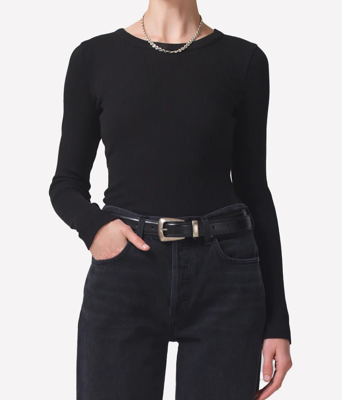 *FINAL SALE* Adeline Top in Black