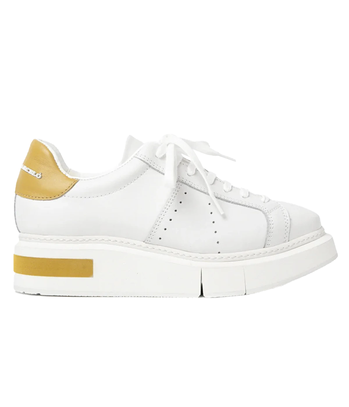 *FINAL SALE* Agen Sneaker in White Ochre