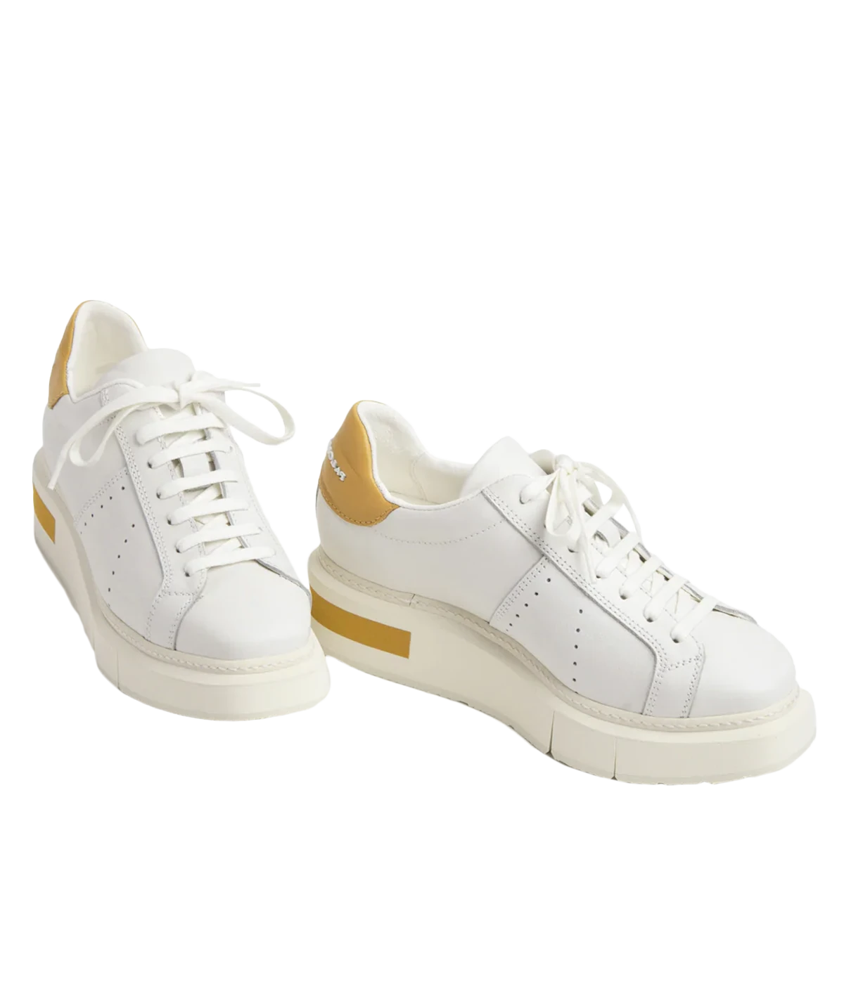 *FINAL SALE* Agen Sneaker in White Ochre