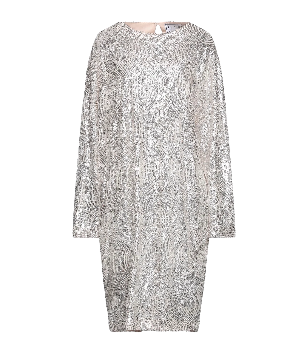 Alexandra Dress in Beige Silver Calexico