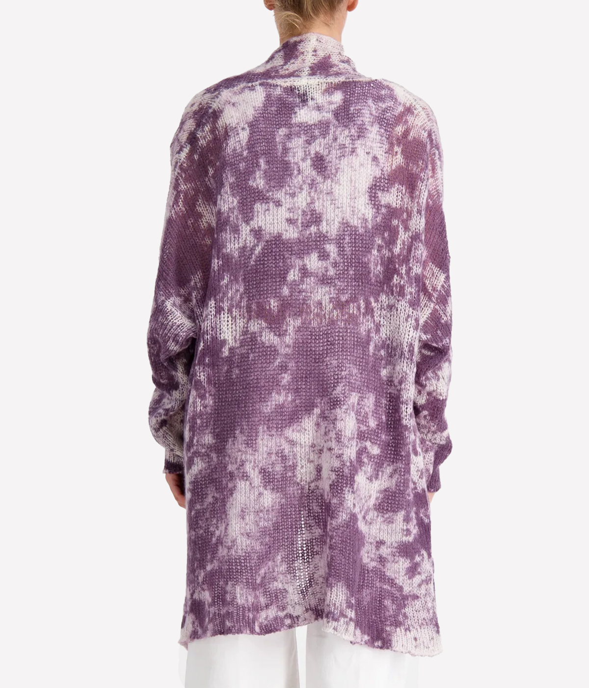 Camouflage Shawl Light Cardigan in Lavender