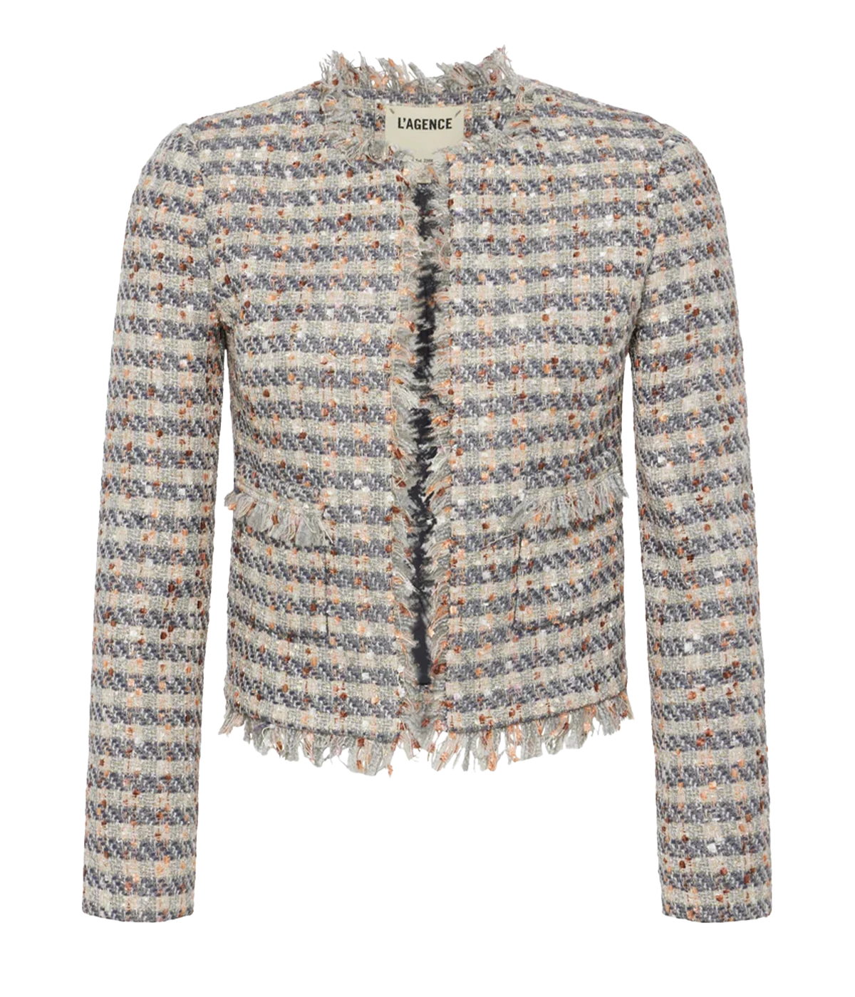 *FINAL SALE* Angelina Jacket in Grey Ecru Gold