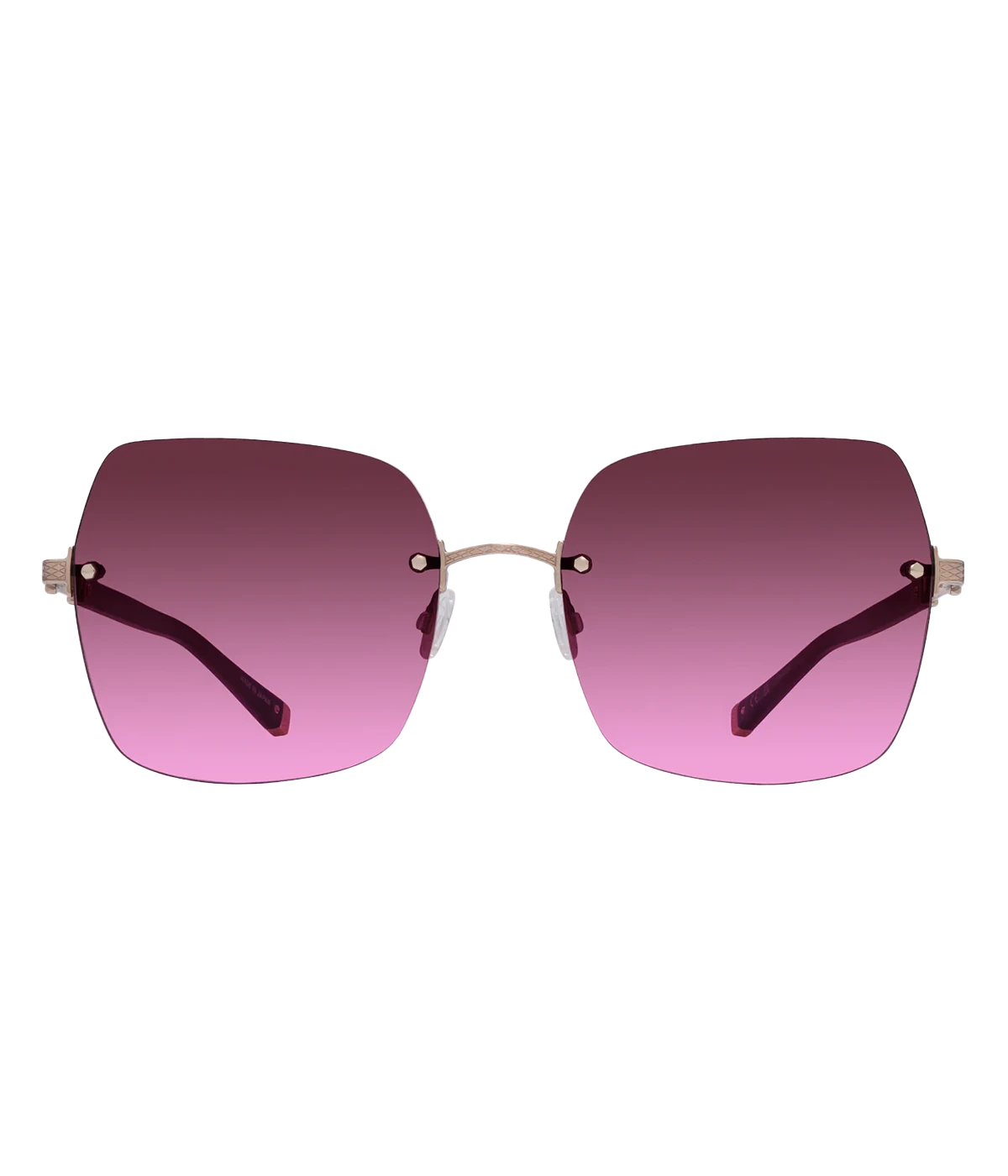 Angie Sunglasses in Oxblood, Rose Gold & Cedar Rose