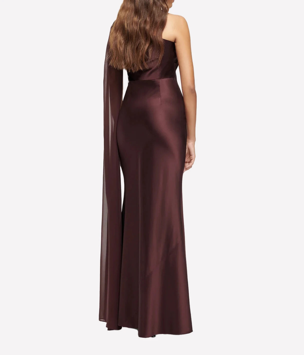 *FINAL SALE*Silk Satin Gown in Brown